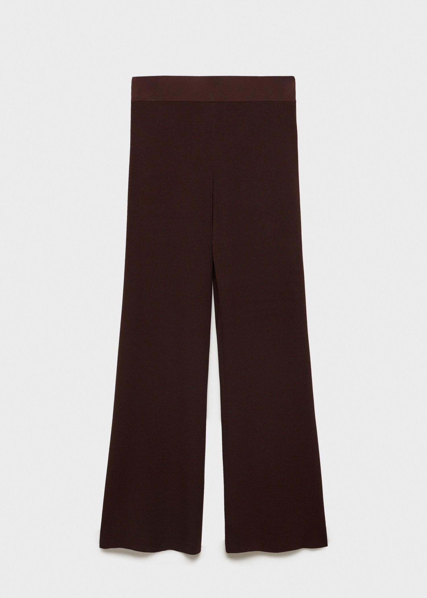 Straight knitted pants - Article without model