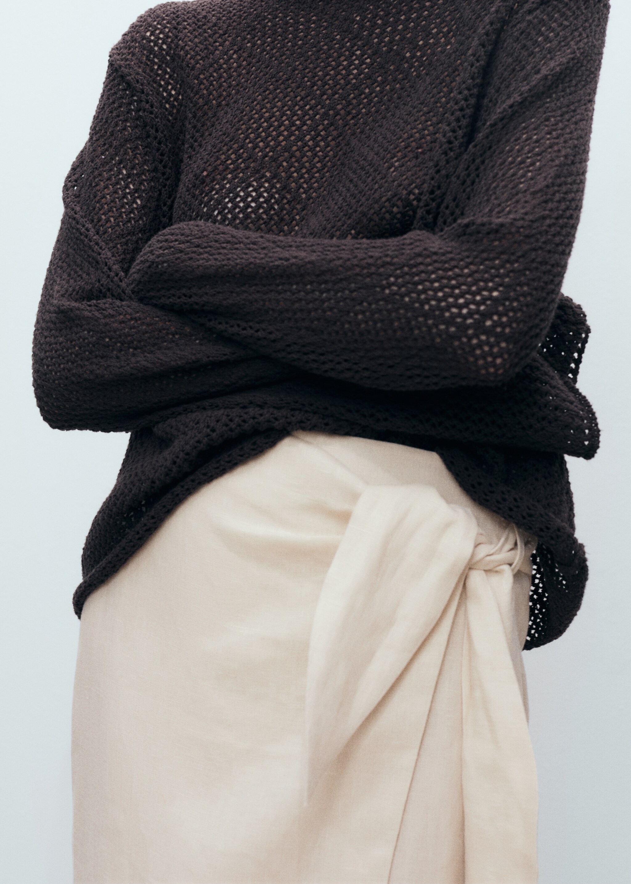 Linen sarong skirt - Details of the article 6