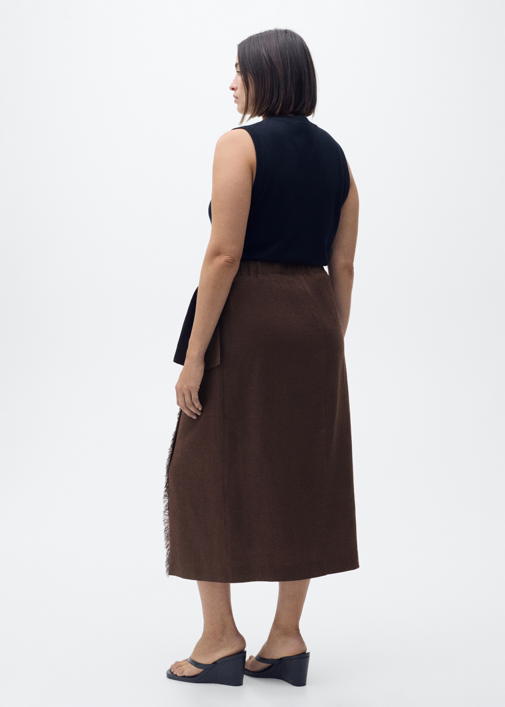 Linen sarong skirt - Details of the article 4