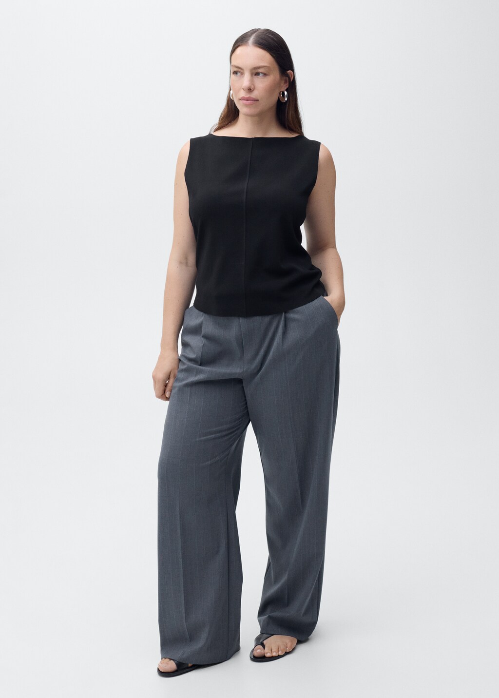 トップス ma- Buy Blue/White Stripe Sleeveless Bubble Hem Top from Next USA