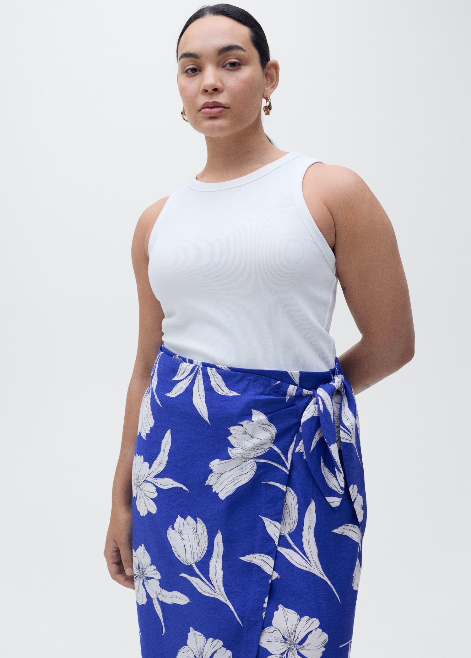 Floral sarong skirt - Details of the article 4