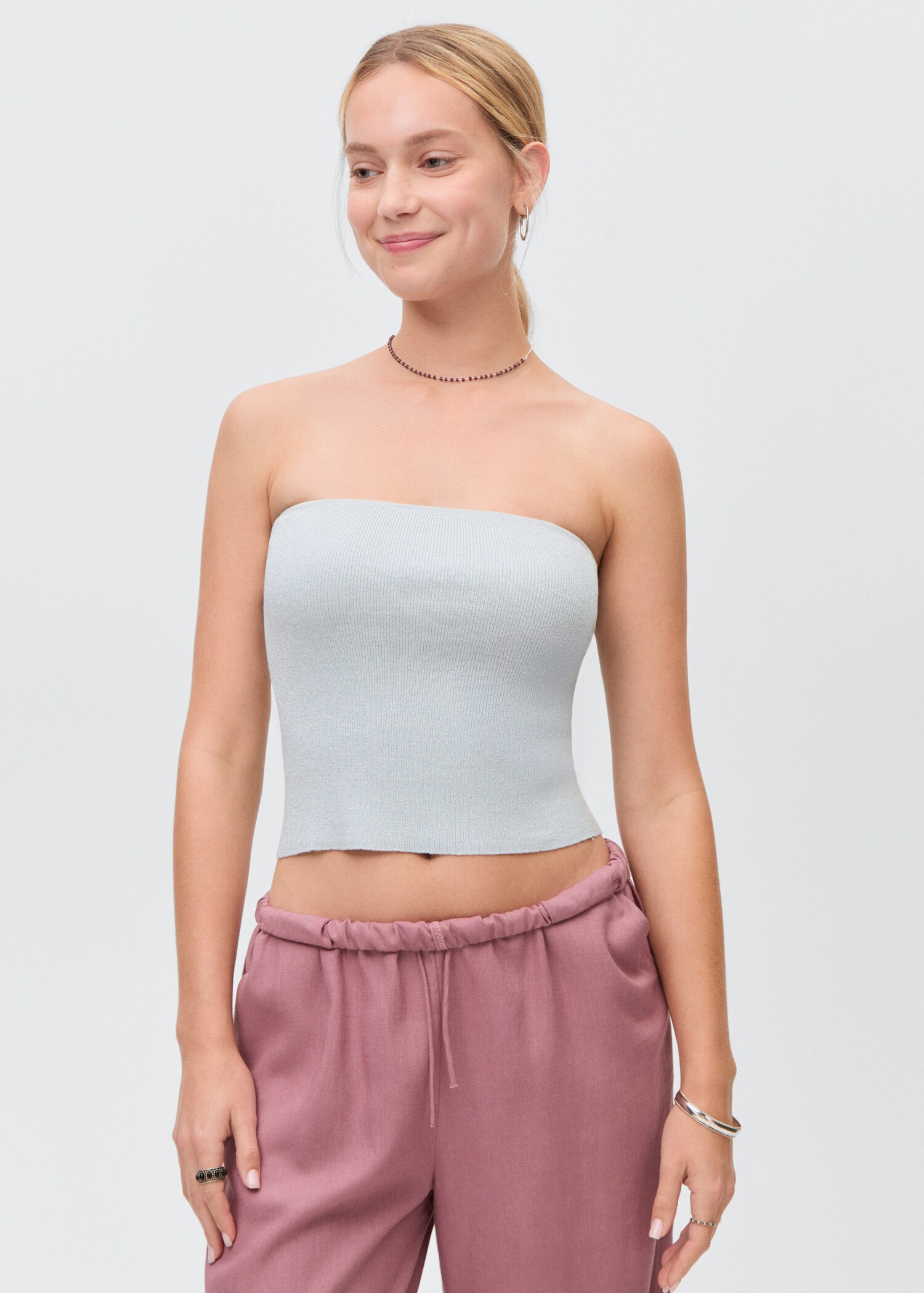 Gerade Leinenhose - Mittlere Ansicht