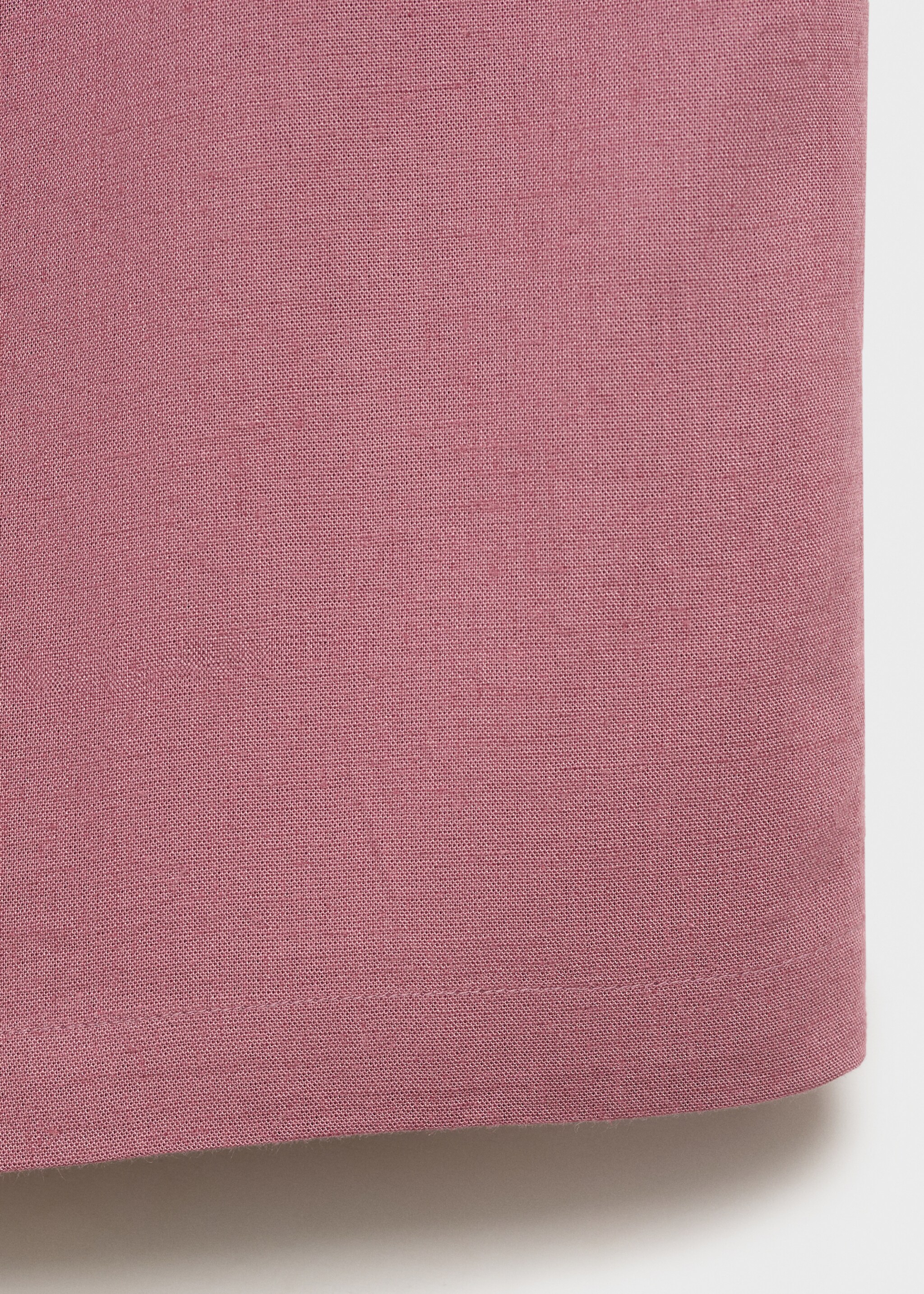 Straight linen-blend trousers - Details of the article 0