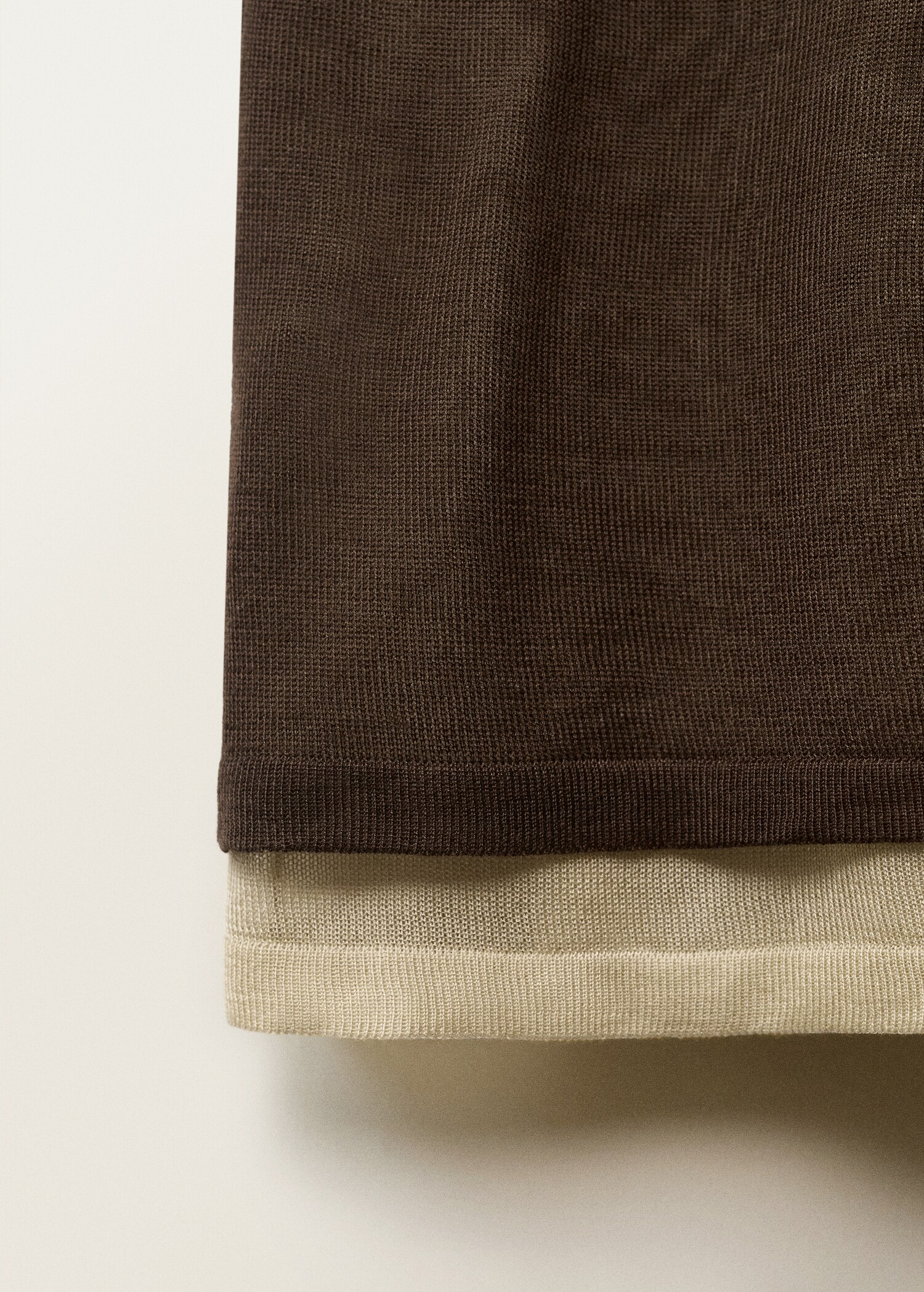Combined lyocell knitted dress - Details of the article 0