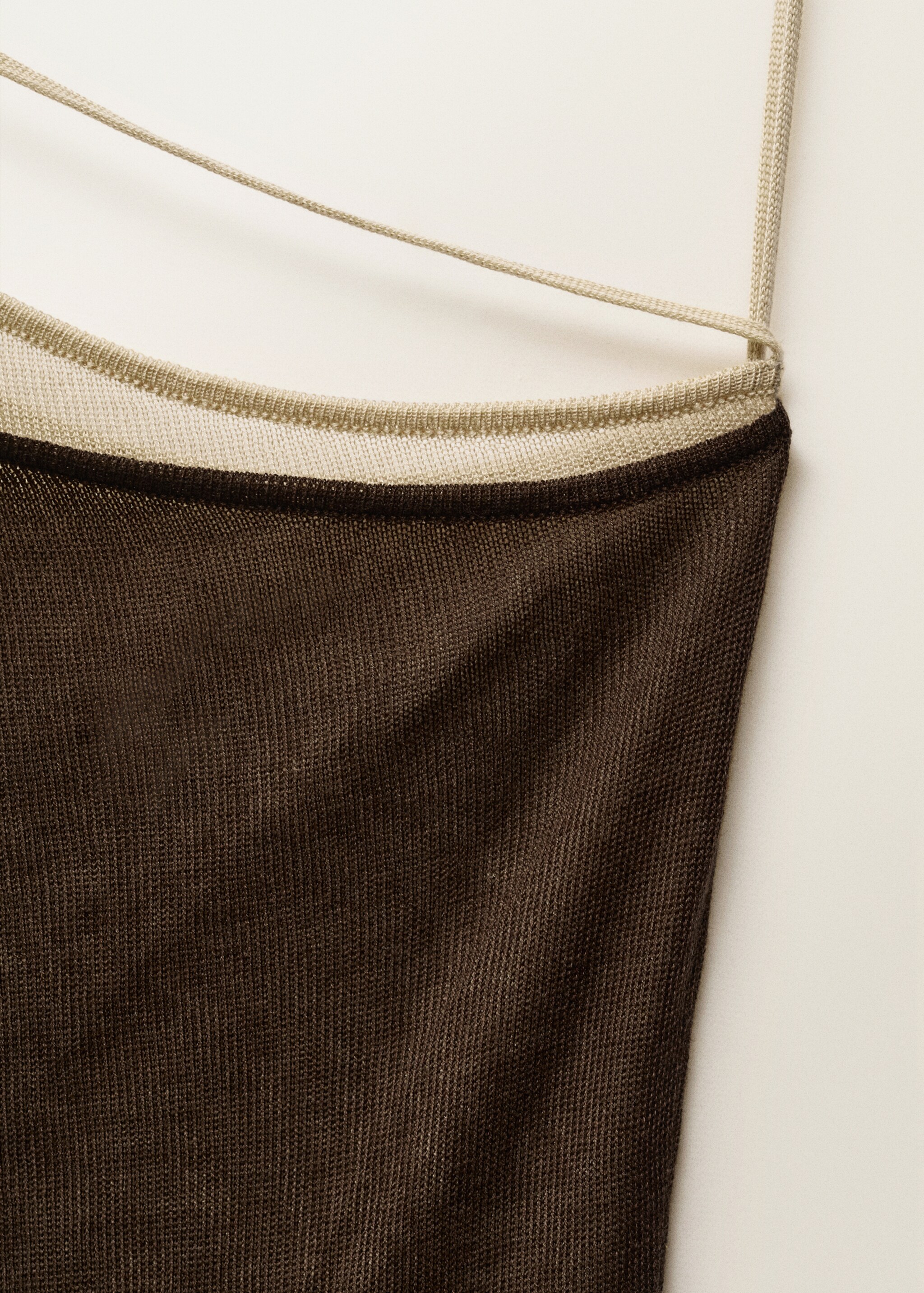 Vestido punto lyocell combinado - Detalle del artículo 8