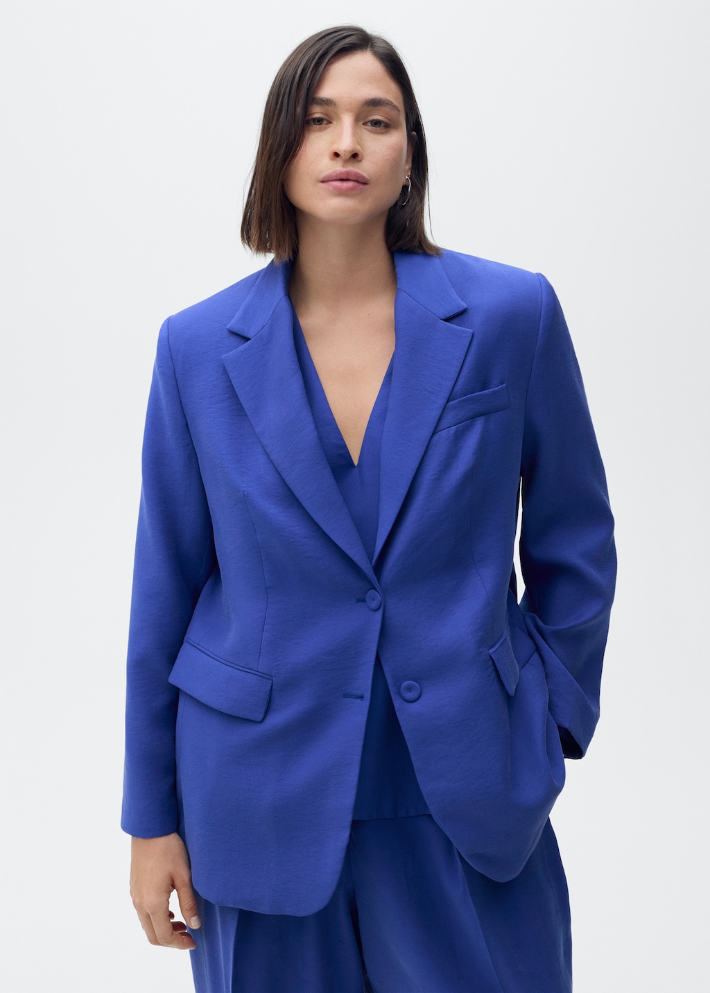 Structured suit blazer