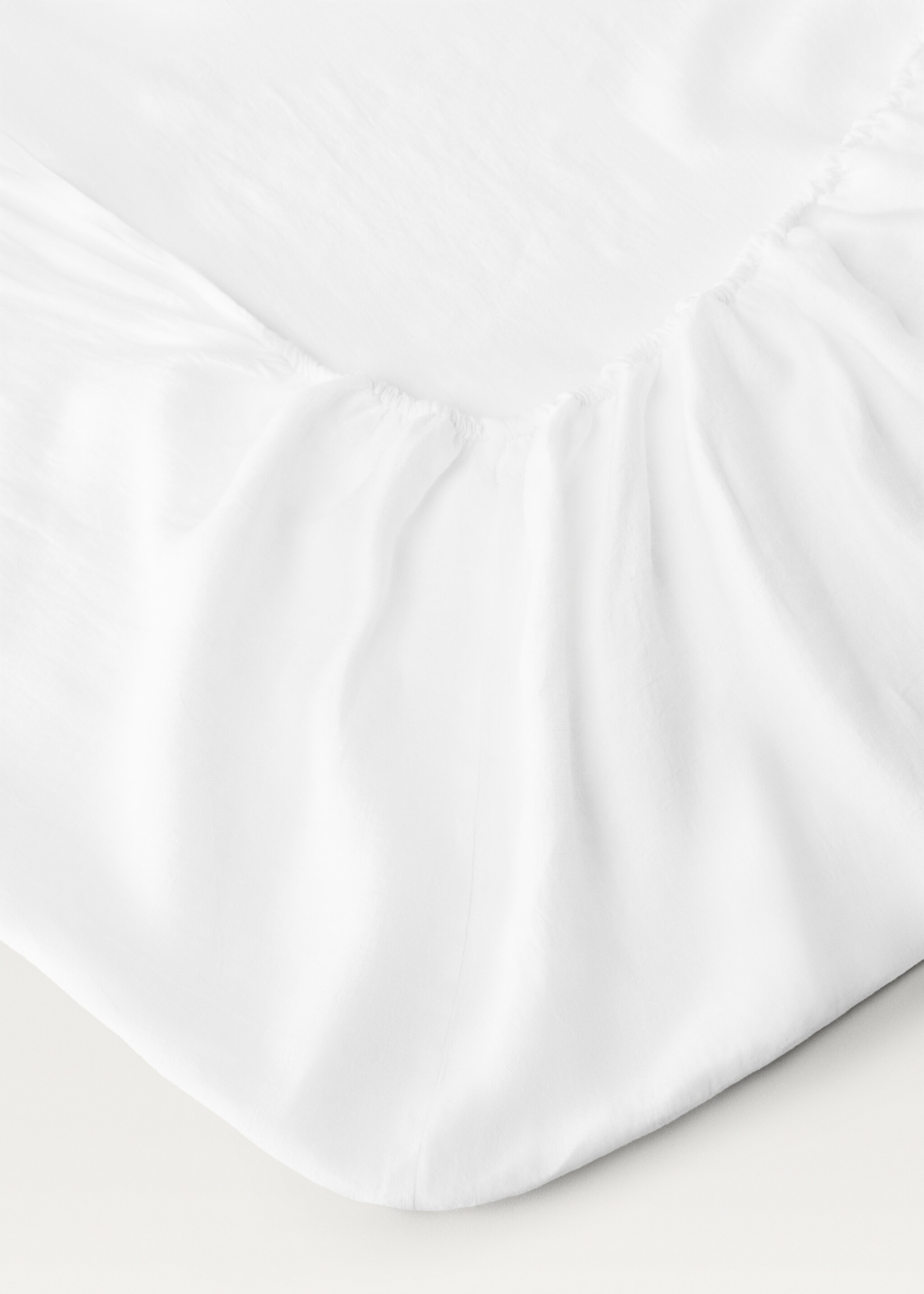 Spannbettlaken aus gewaschenem Leinen für  150 cm Bett - Detail des Artikels 1