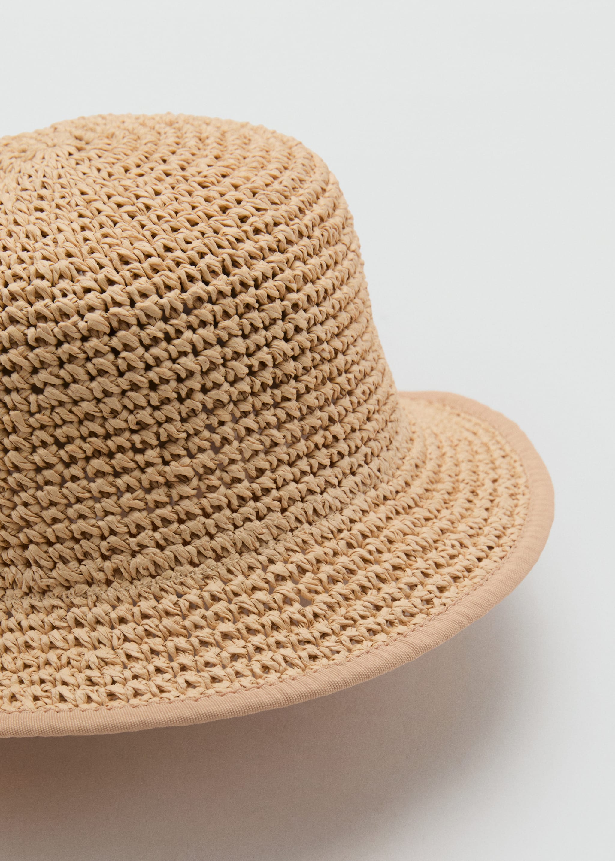 Natural fibre bucket hat - Medium plane
