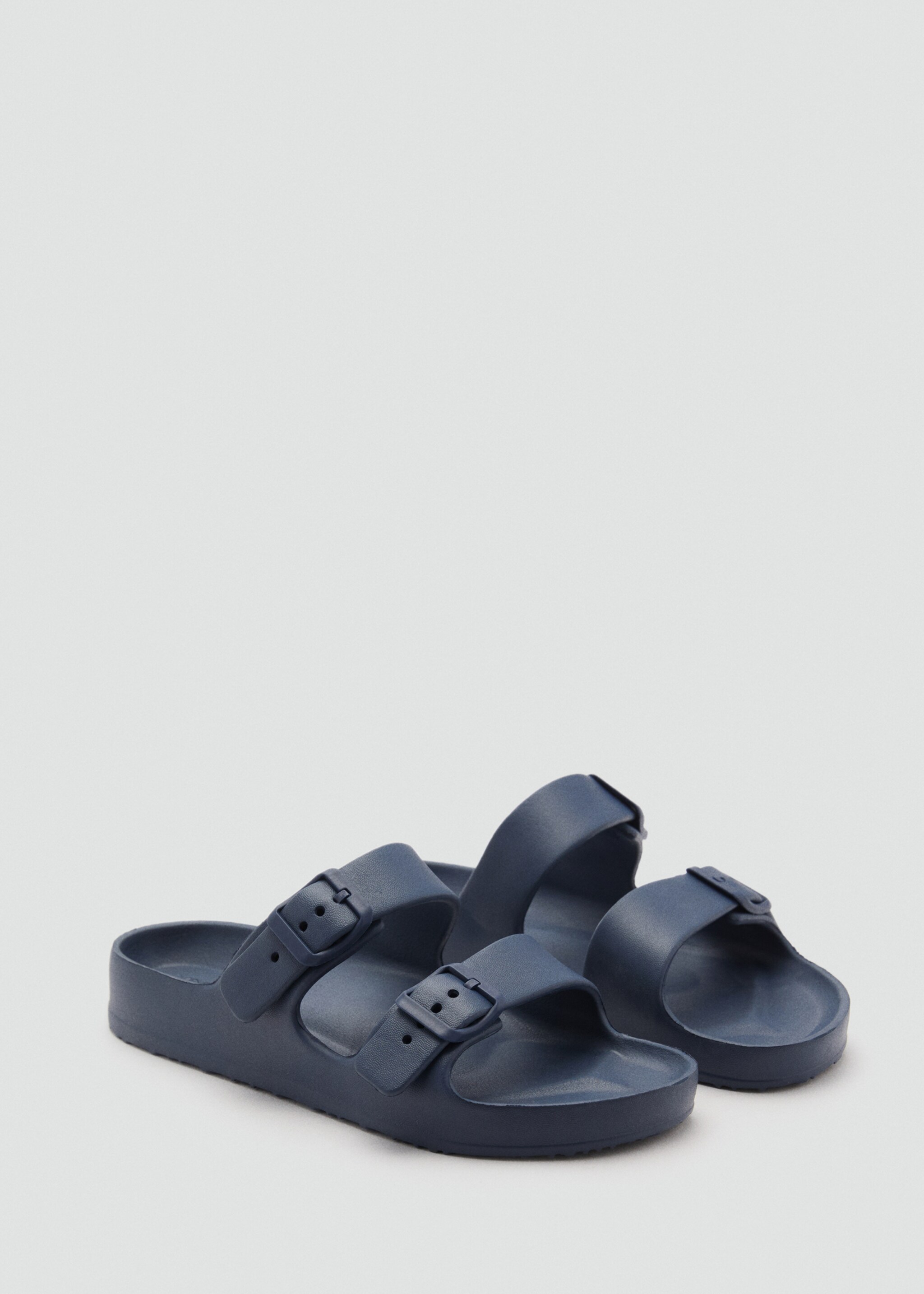 Flip-flops with buckle straps - Medium plane