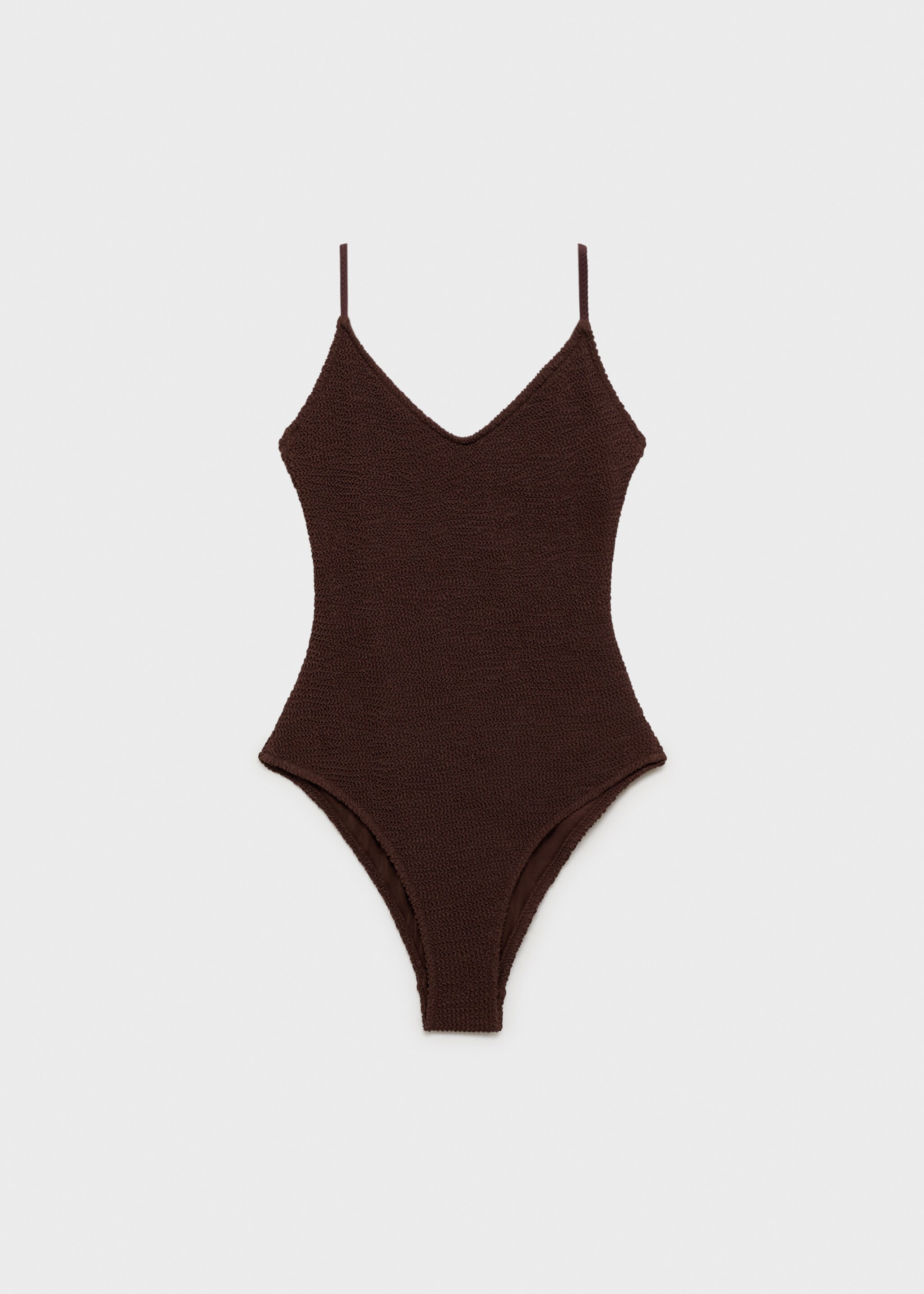 Textured swimsuit with straps - Article without model