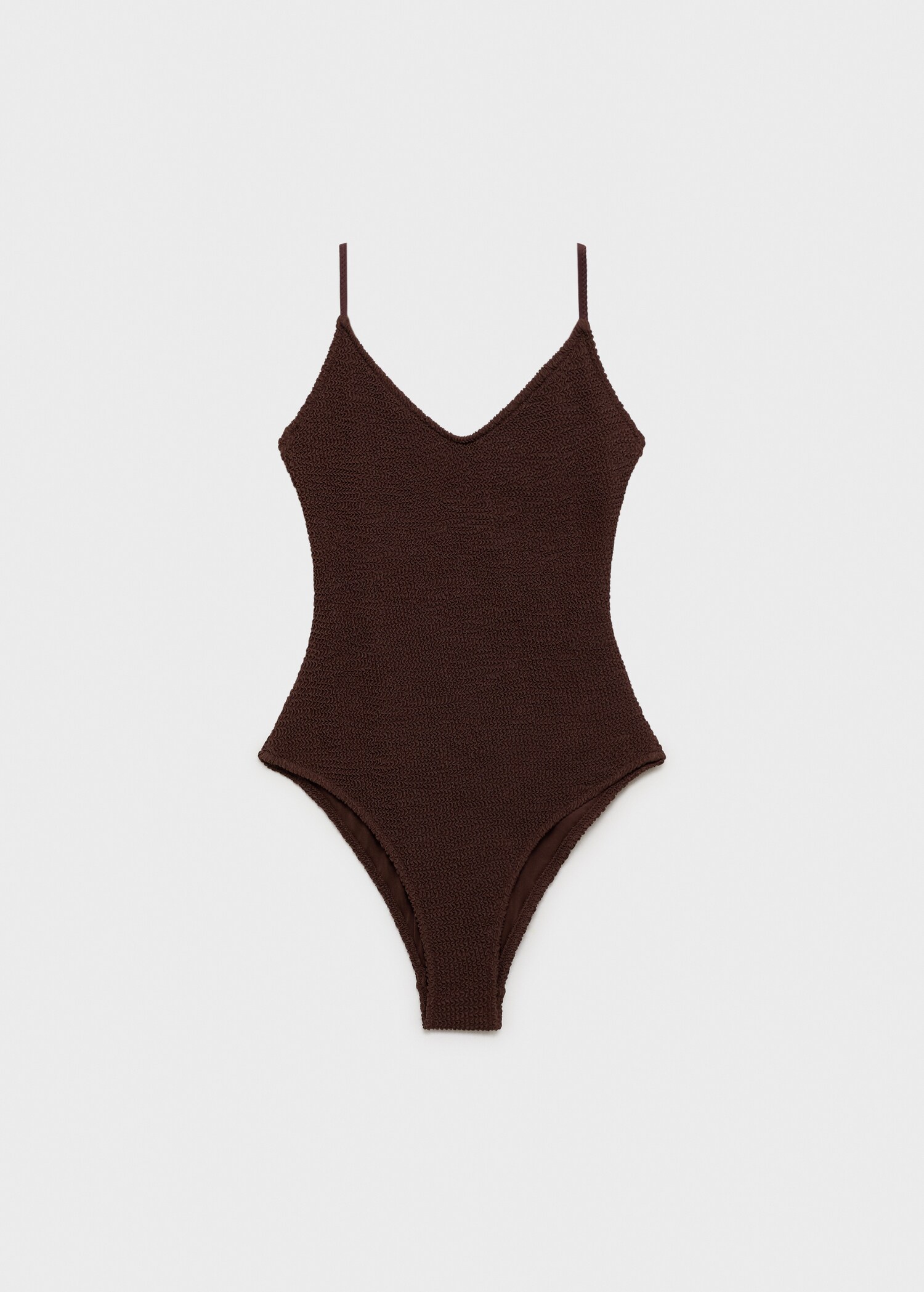 Textured swimsuit with straps - Article without model