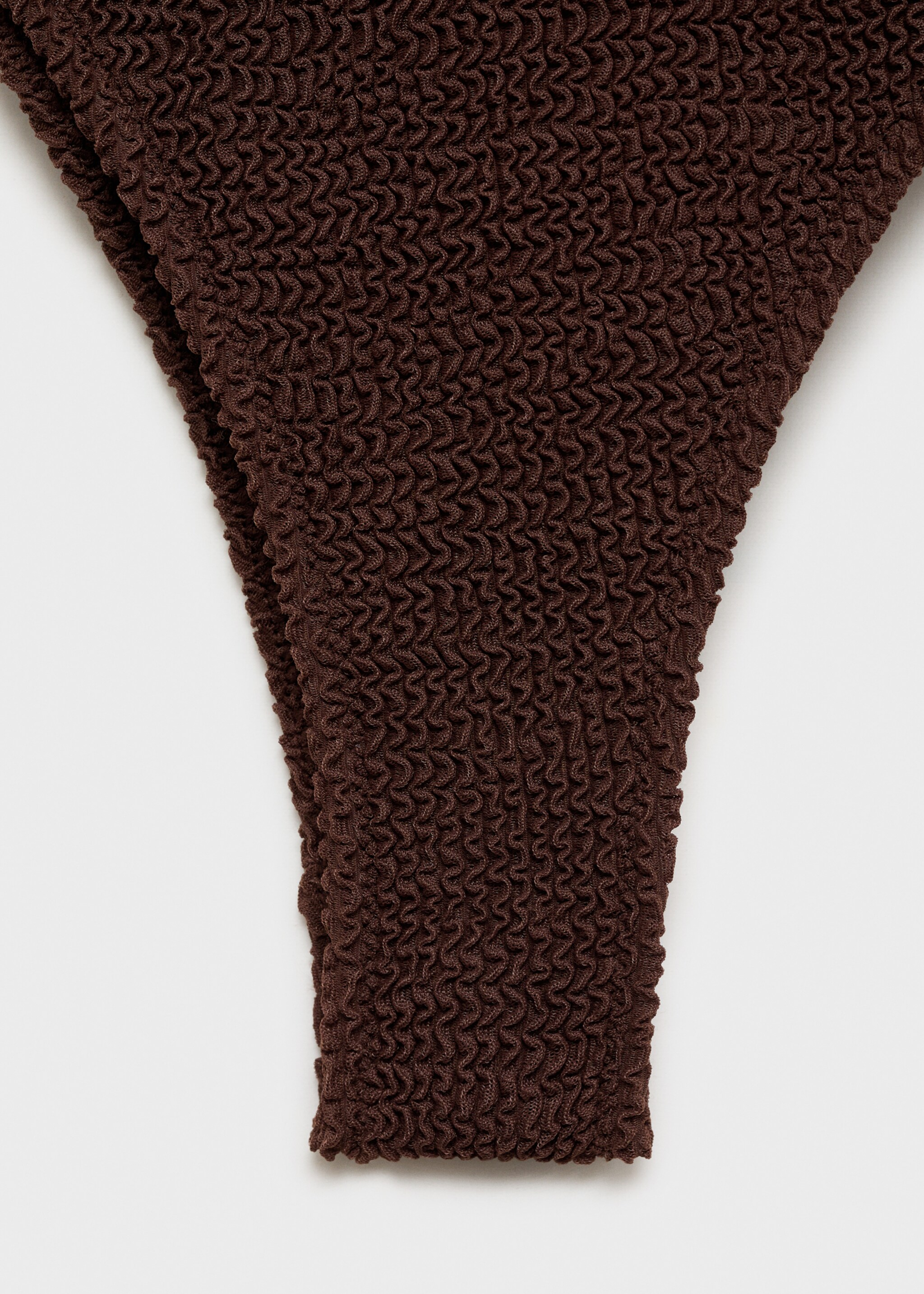 Textured swimsuit with straps - Details of the article 0