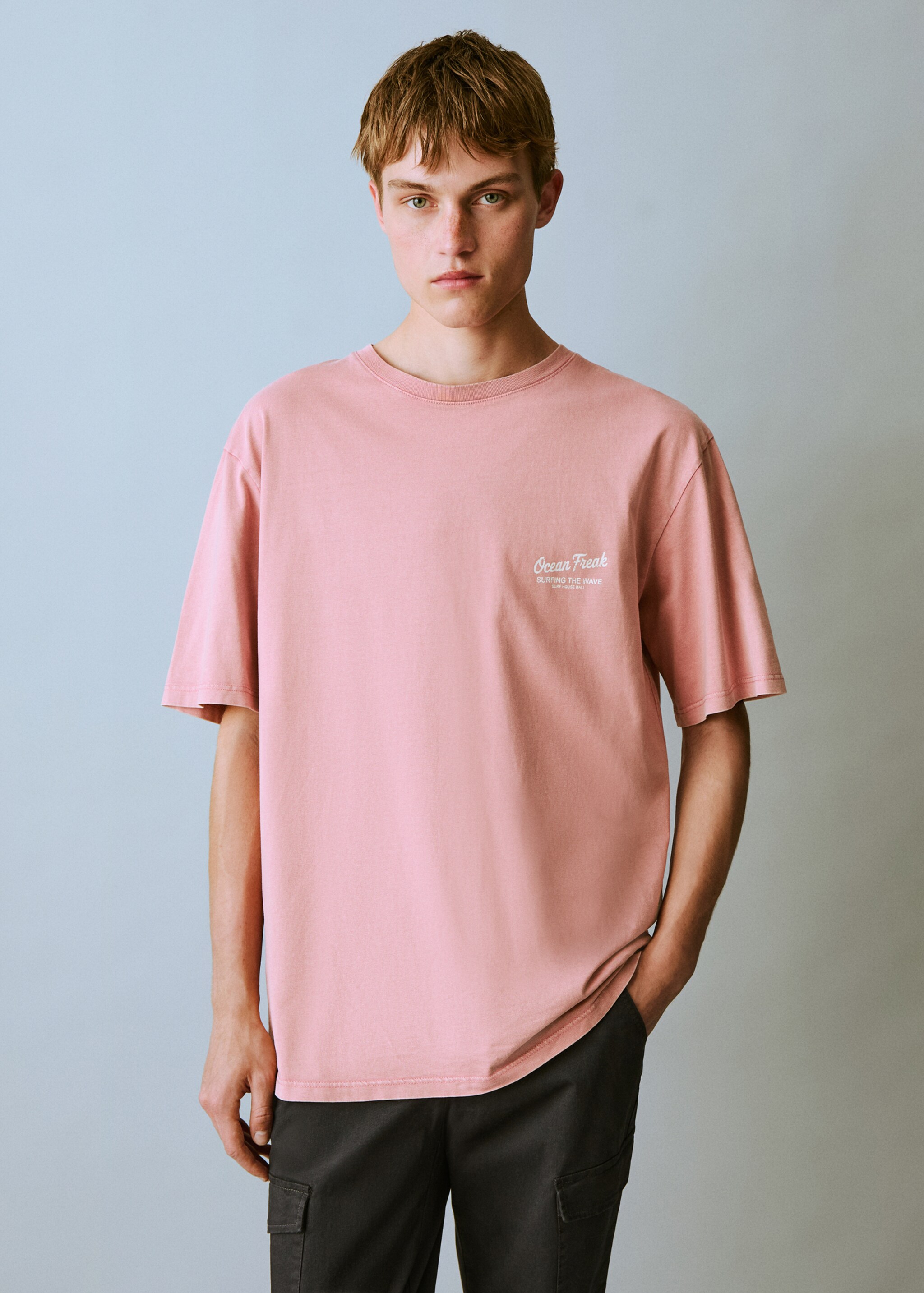 Bedrukt T-shirt met korte mouwen - Middenvlak