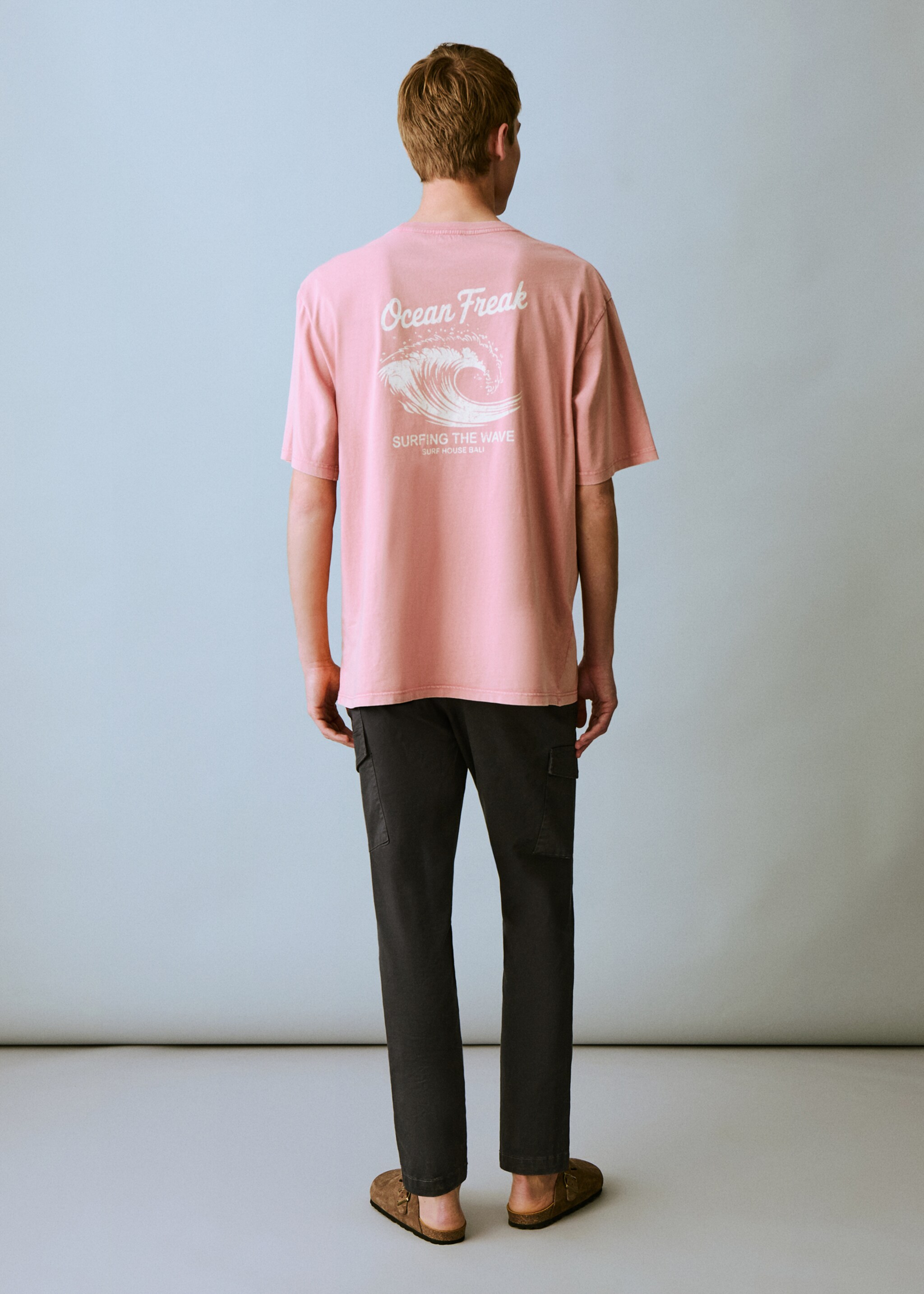 Bedrukt T-shirt met korte mouwen - Achterkant van het artikel