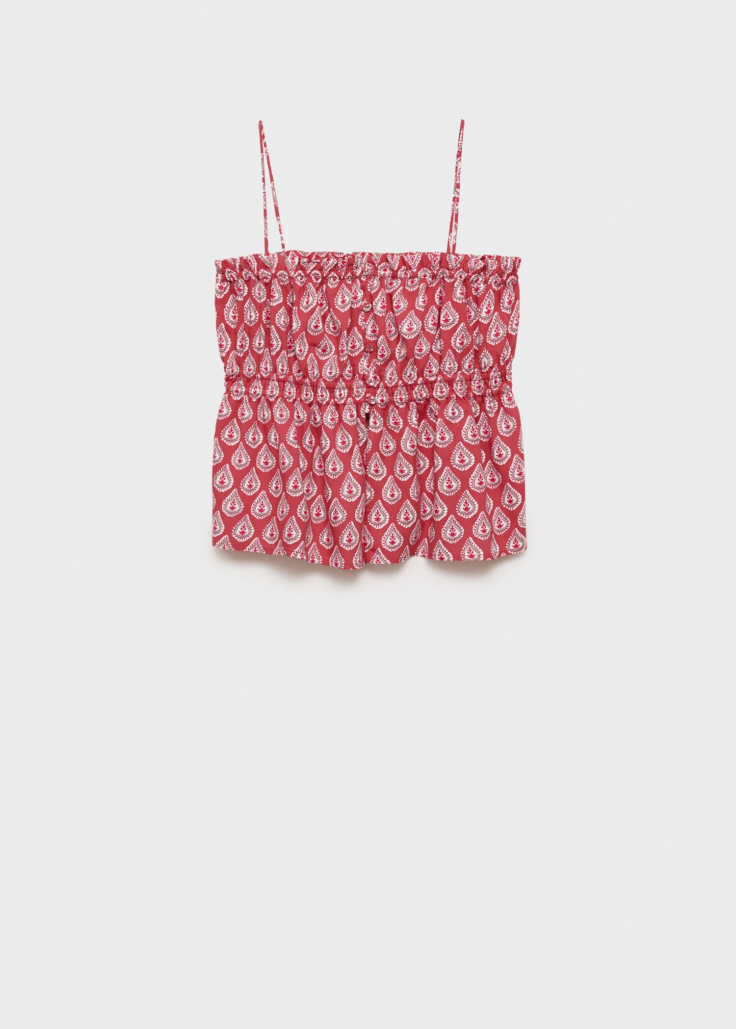 Mouwloze top met print - Artikel zonder model