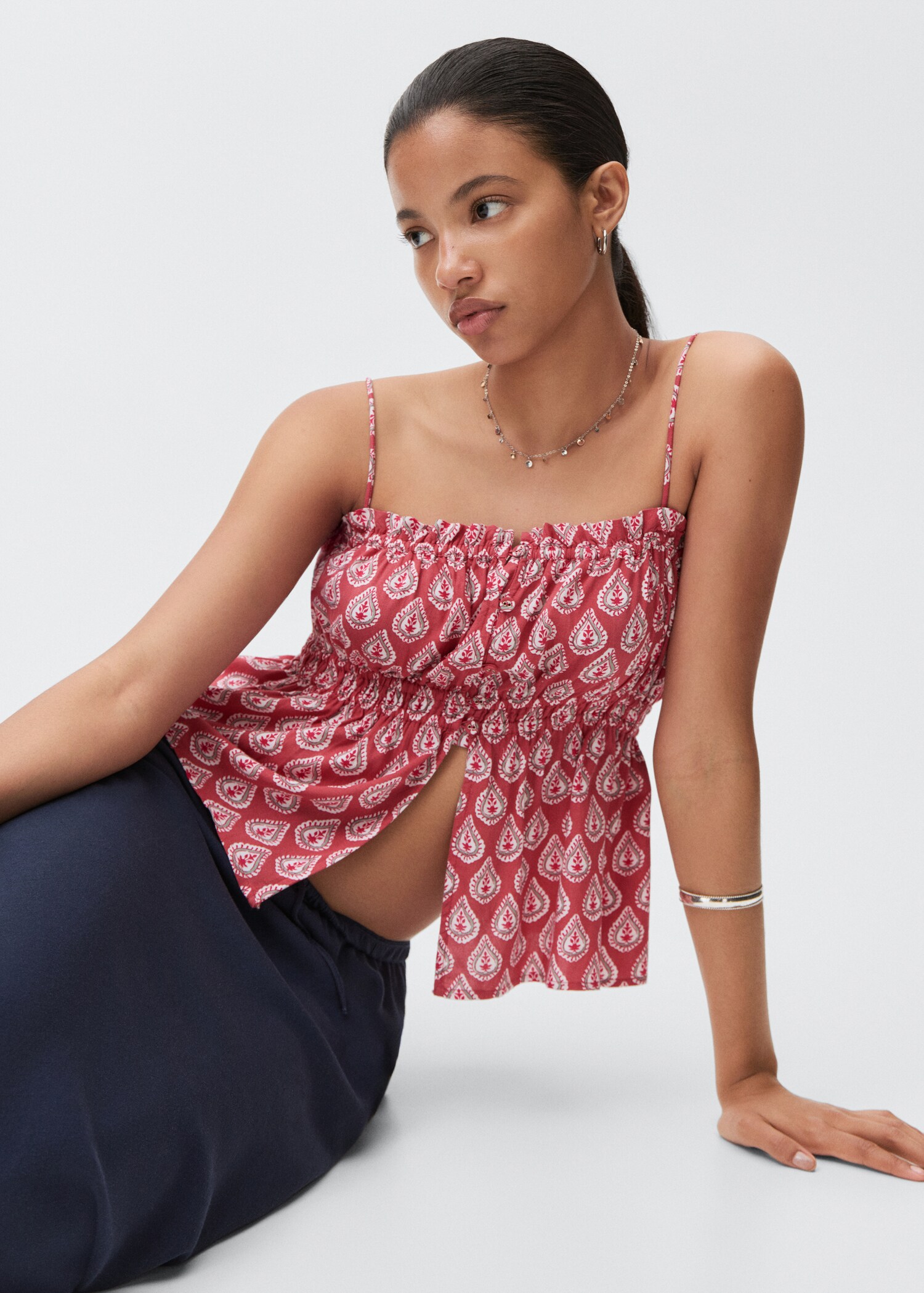 Mouwloze top met print - Detail van het artikel 2