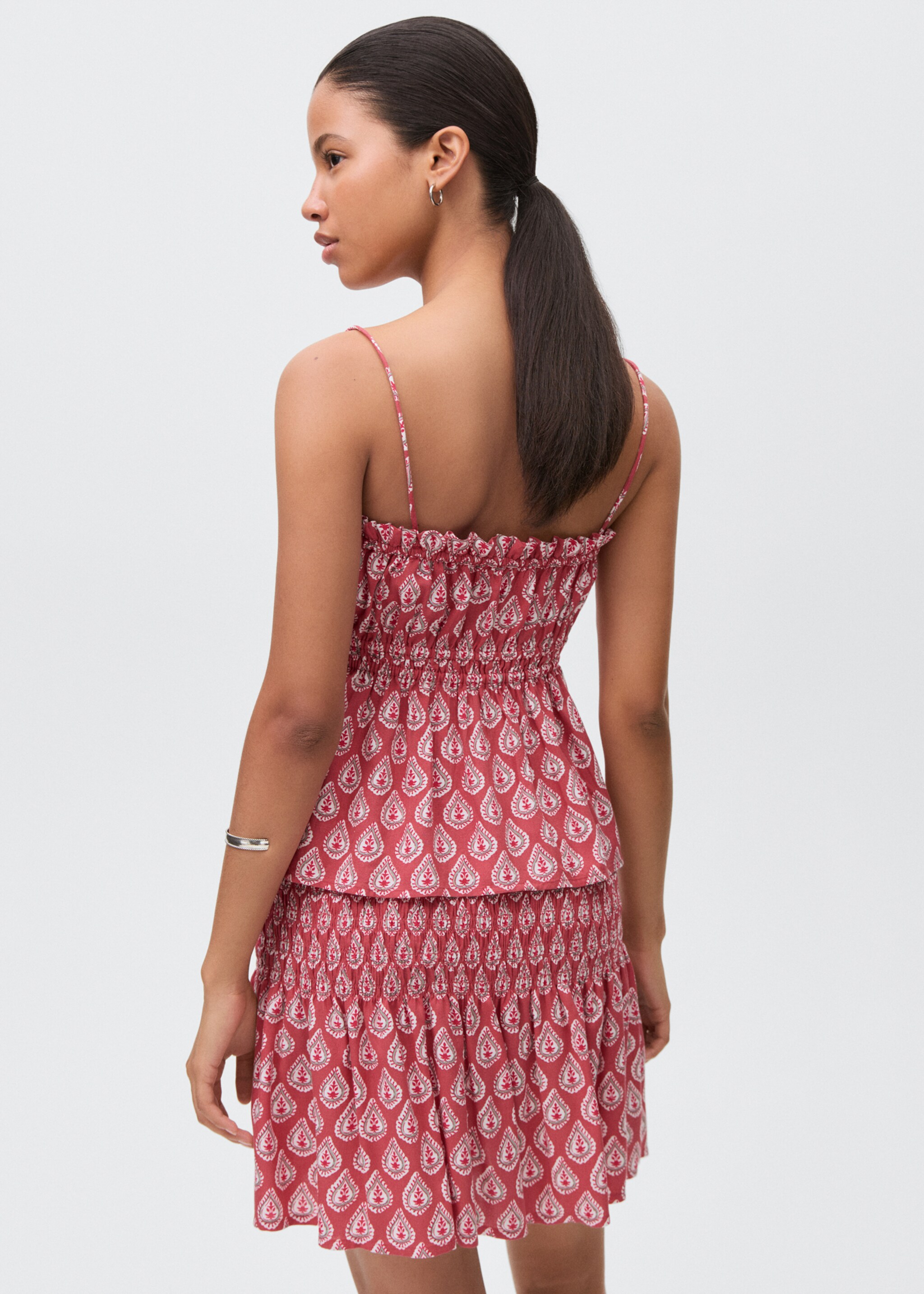 Printed strap top - Reverse of the article