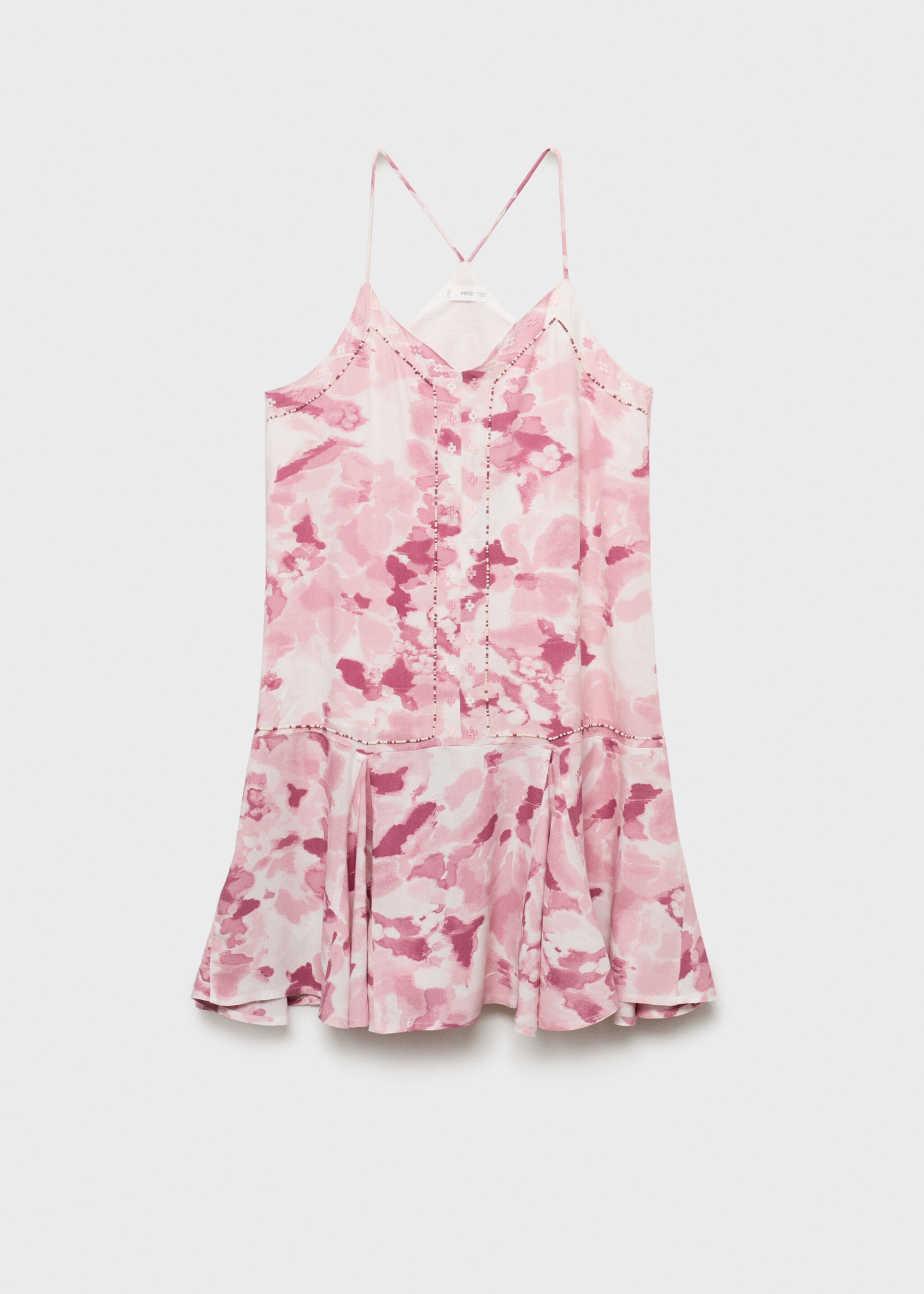 Embroidered tie-dye dress - Article without model