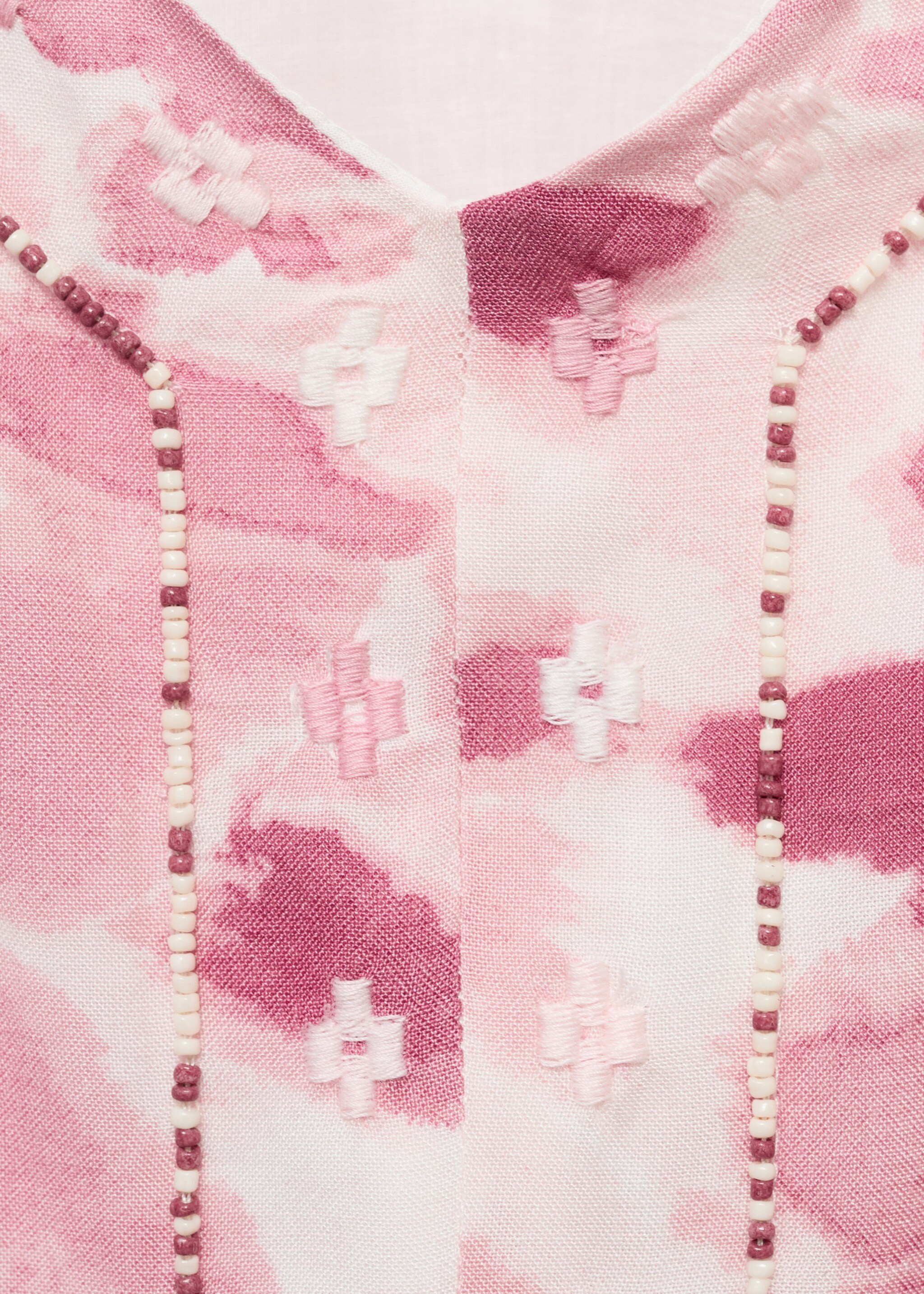 Embroidered tie-dye dress - Details of the article 8