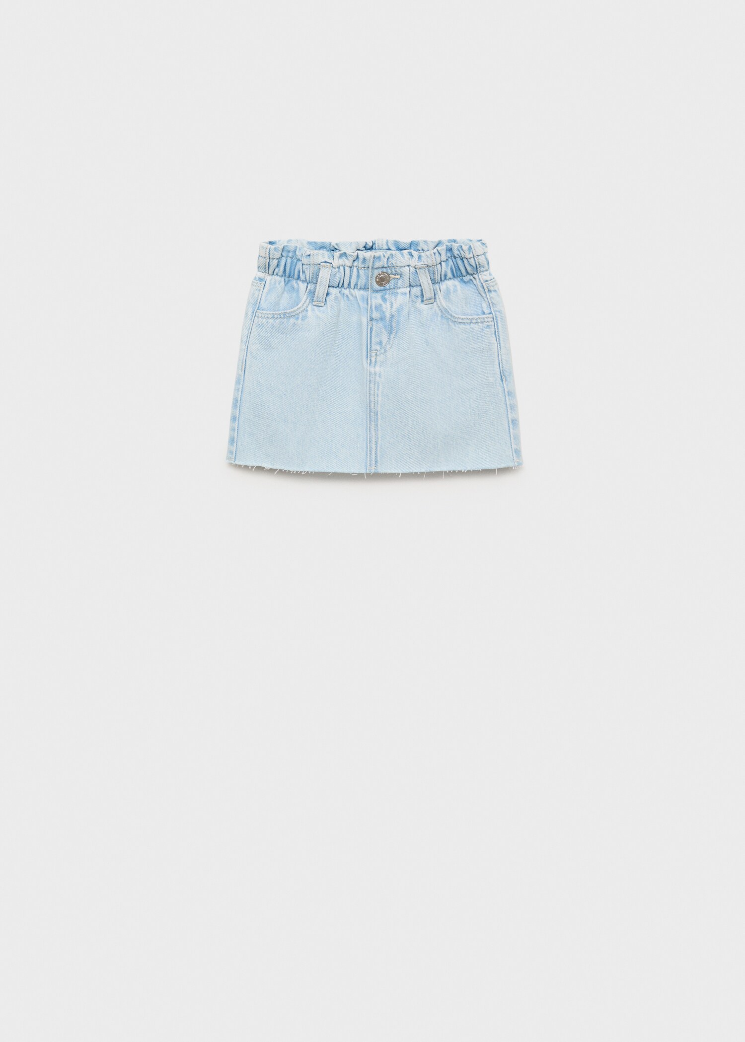 Falda denim bajo deshilachado - Artículo sin modelo