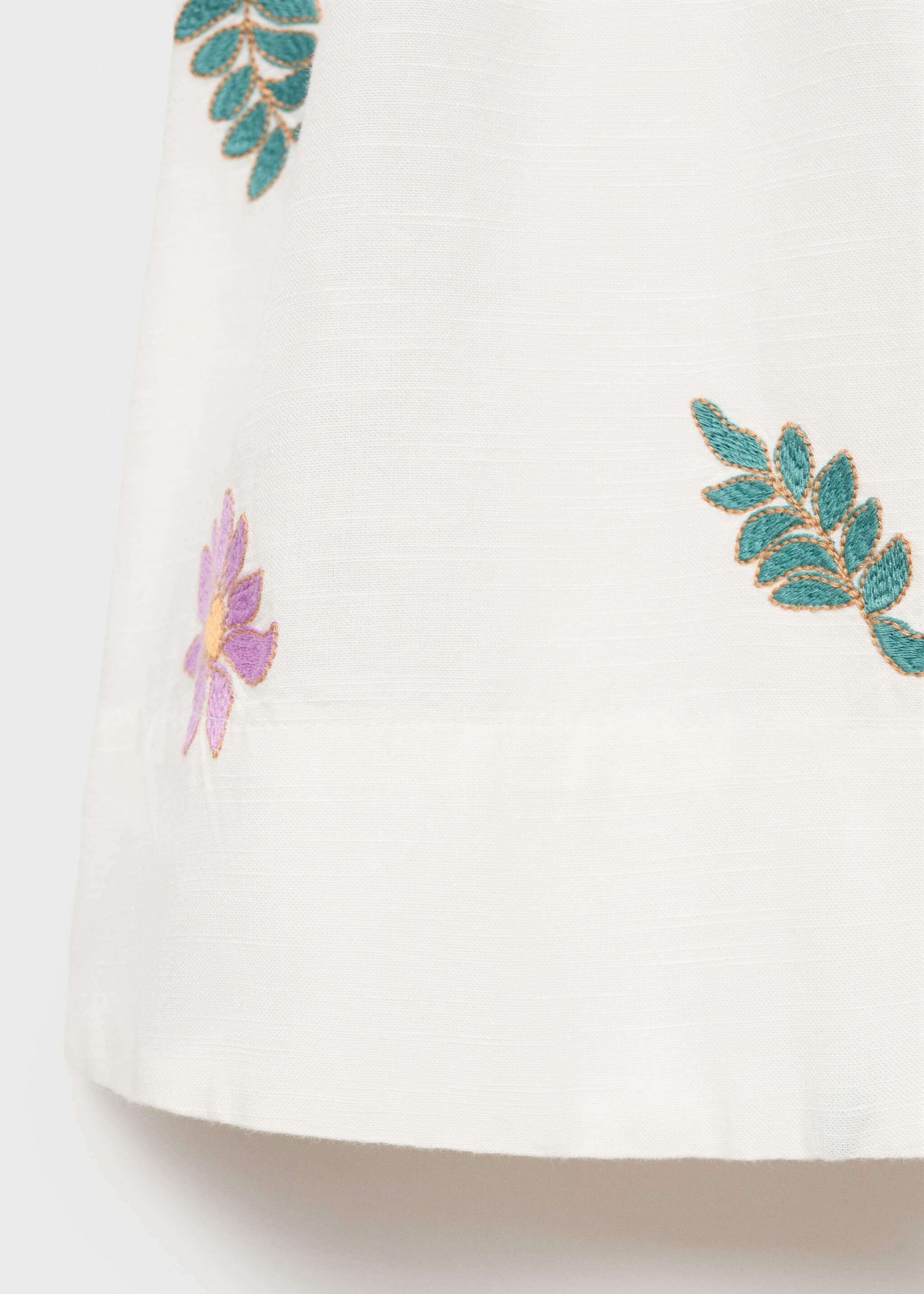 Floral embroidery dress - Details of the article 0