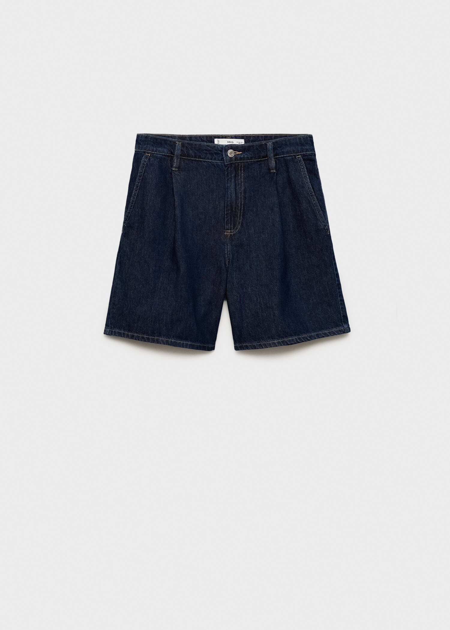 Bermudas denim pinzas rinse wash - Artículo sin modelo