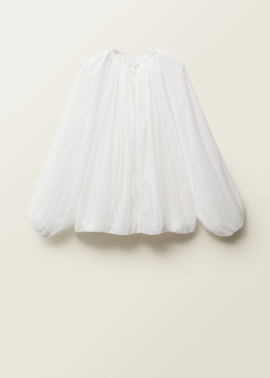 Gathered semi-transparent jacket - image 5