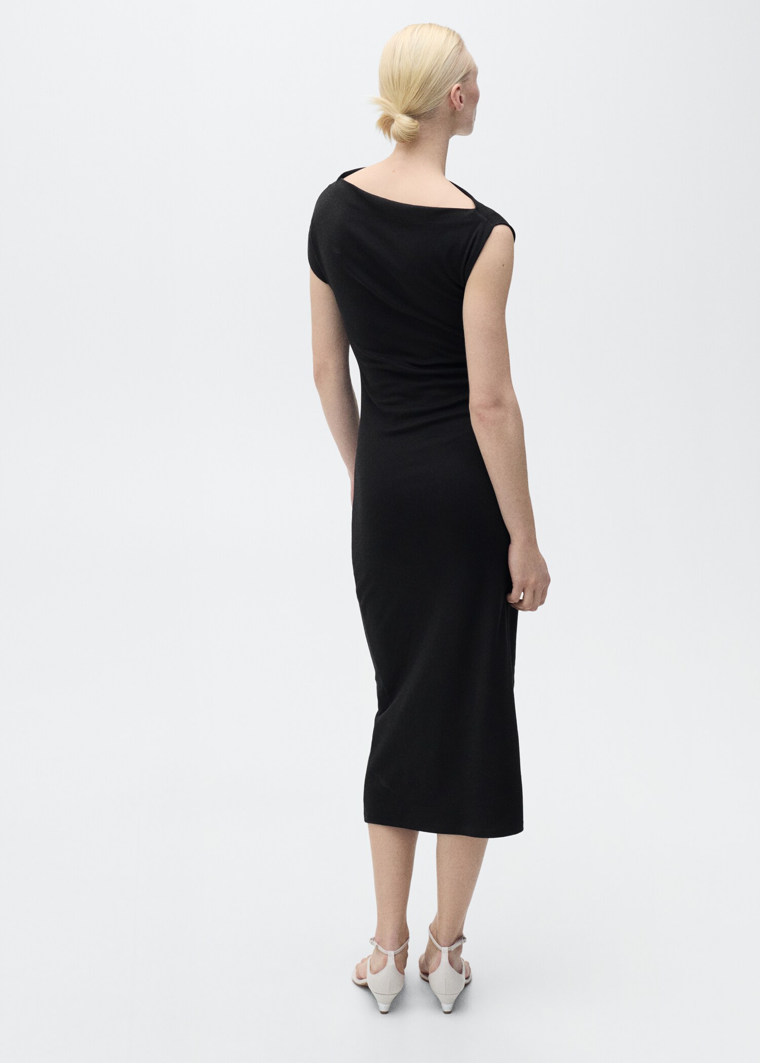 Draped midi-dress - Reverse of the article