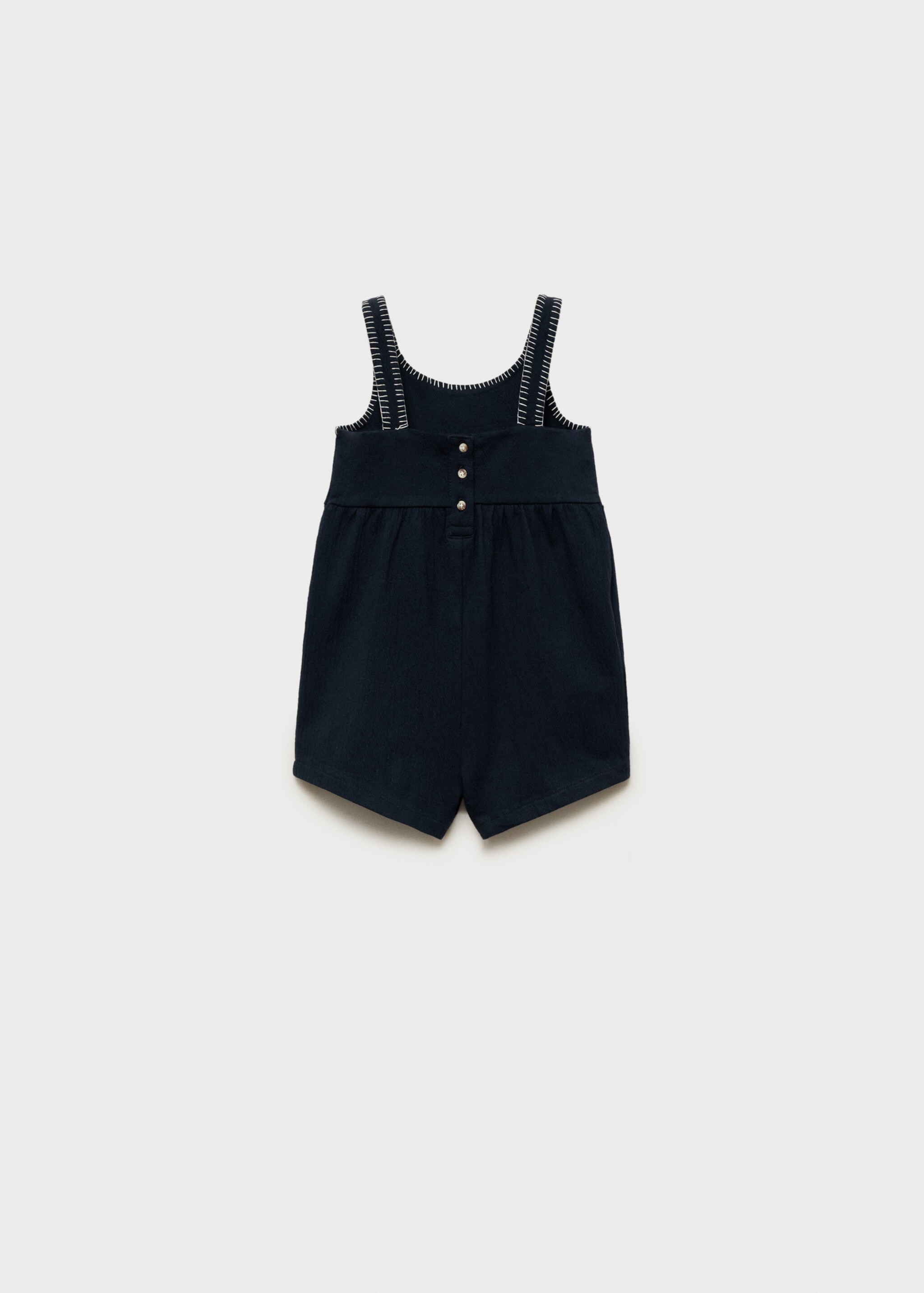 Straight short jumpsuit - Reverse of the article
