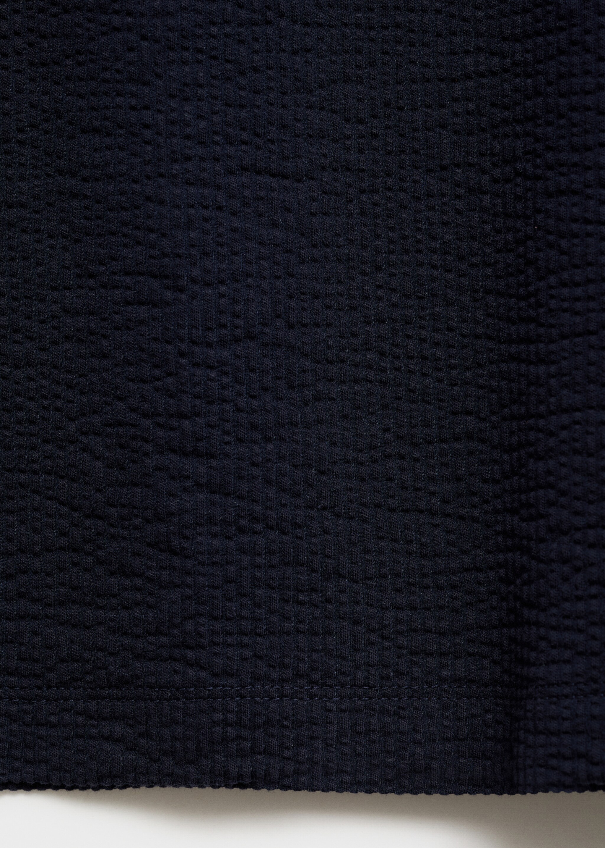 Seersucker cotton polo shirt - Details of the article 8