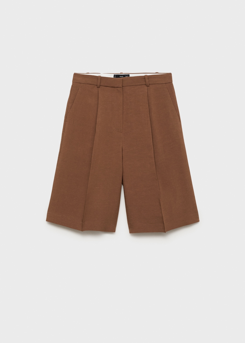 ショートパンツ MAGLIANO Women Shorts Burmudas S68019210 06 BROWN Linen-blend suit bermuda shorts | MANGO Netherlands