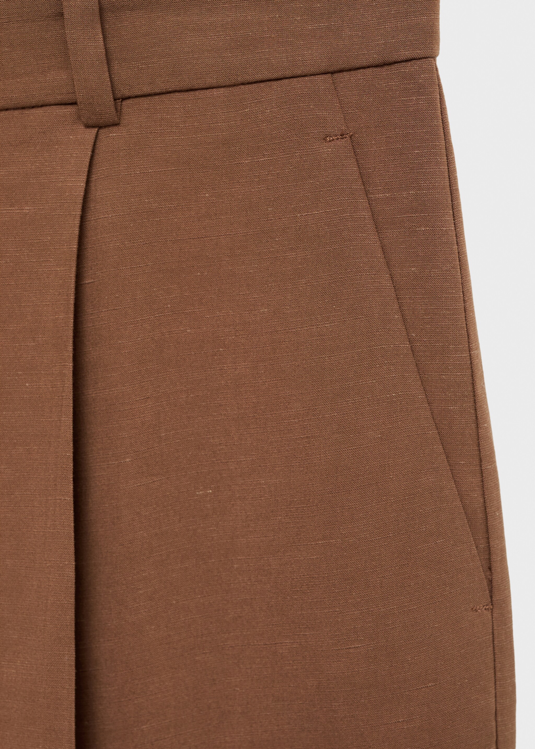 Linen-blend suit bermuda shorts - Details of the article 8