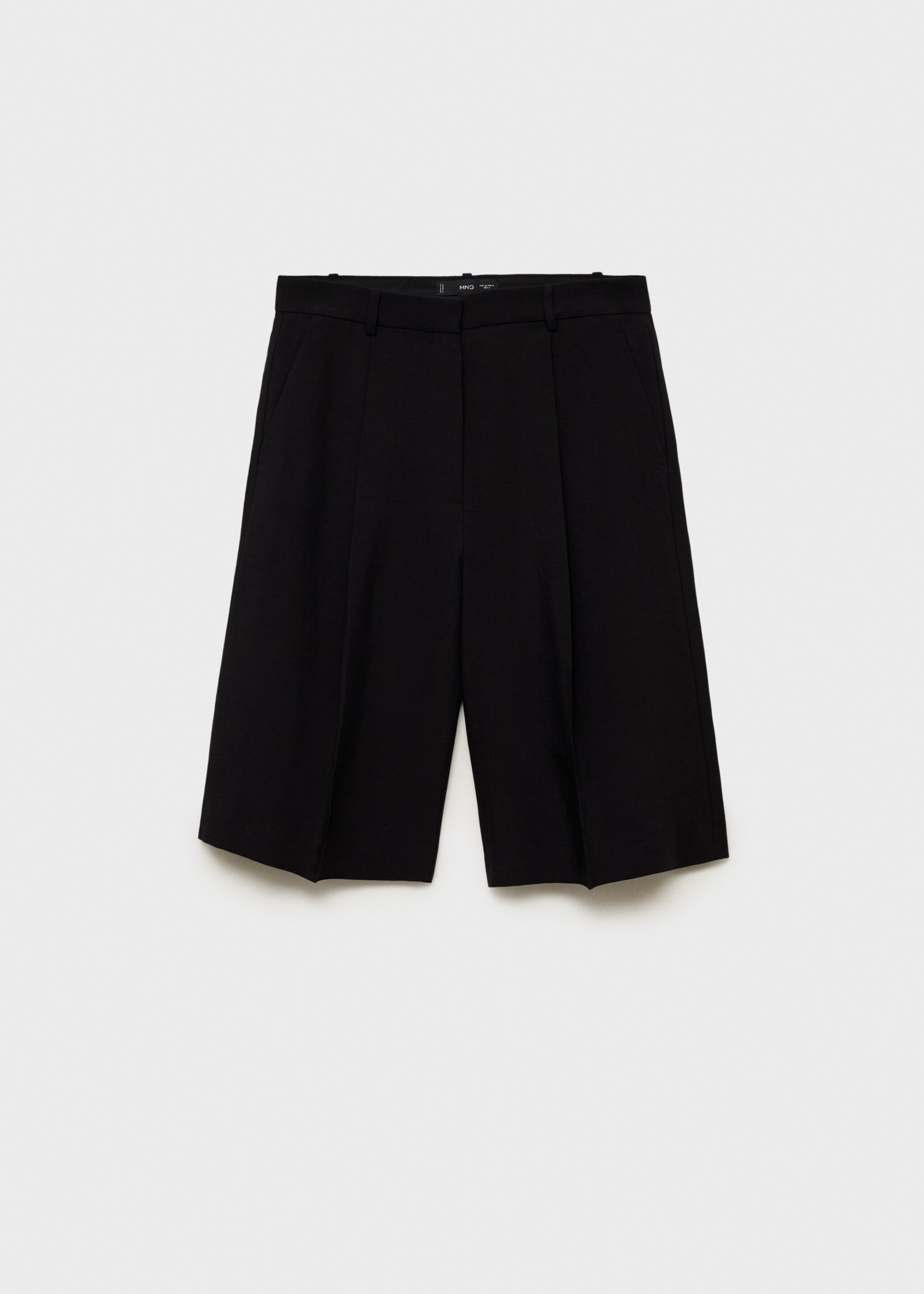 Linen-blend suit bermuda shorts - Article without model