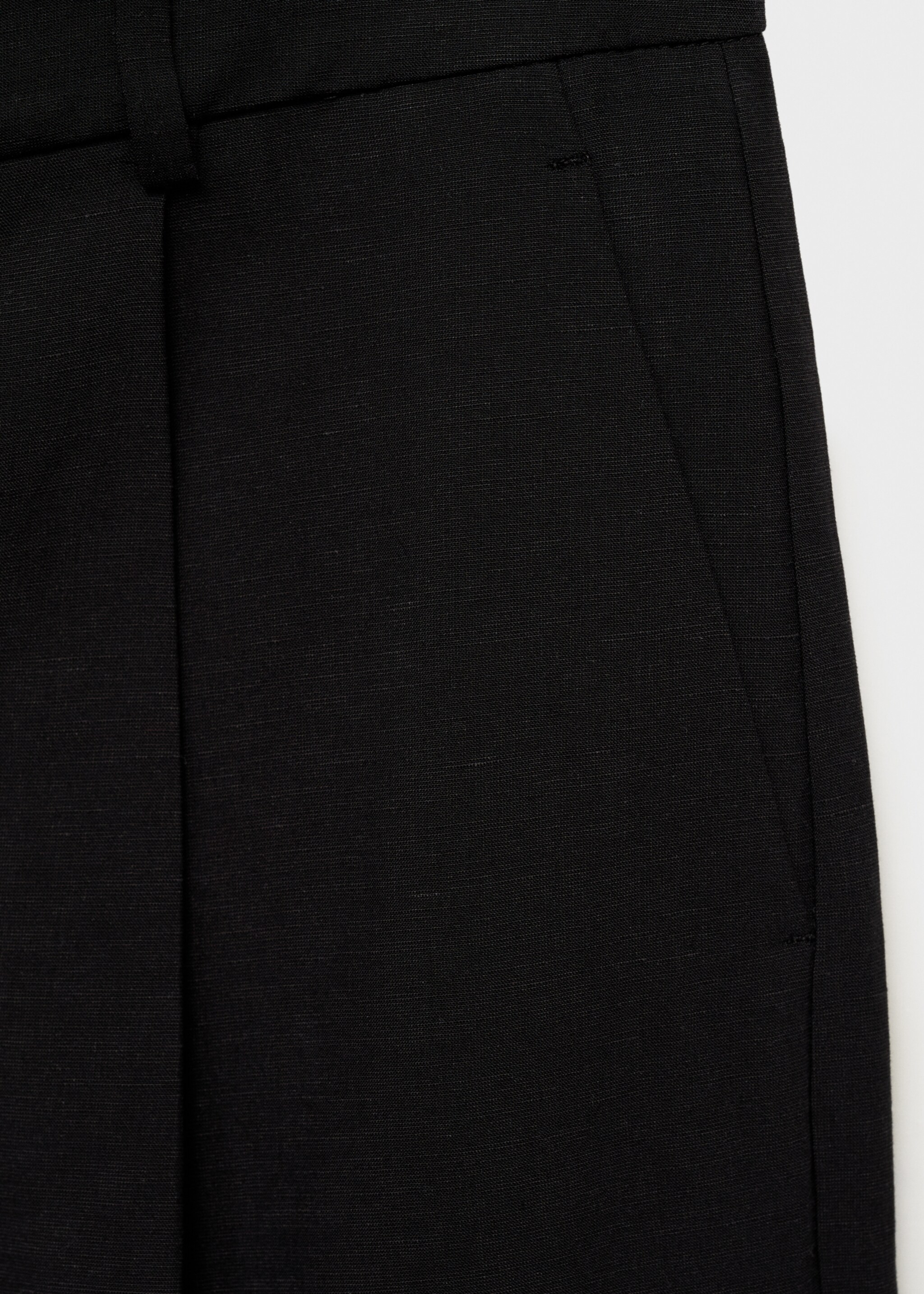 Linen-blend suit bermuda shorts - Details of the article 0