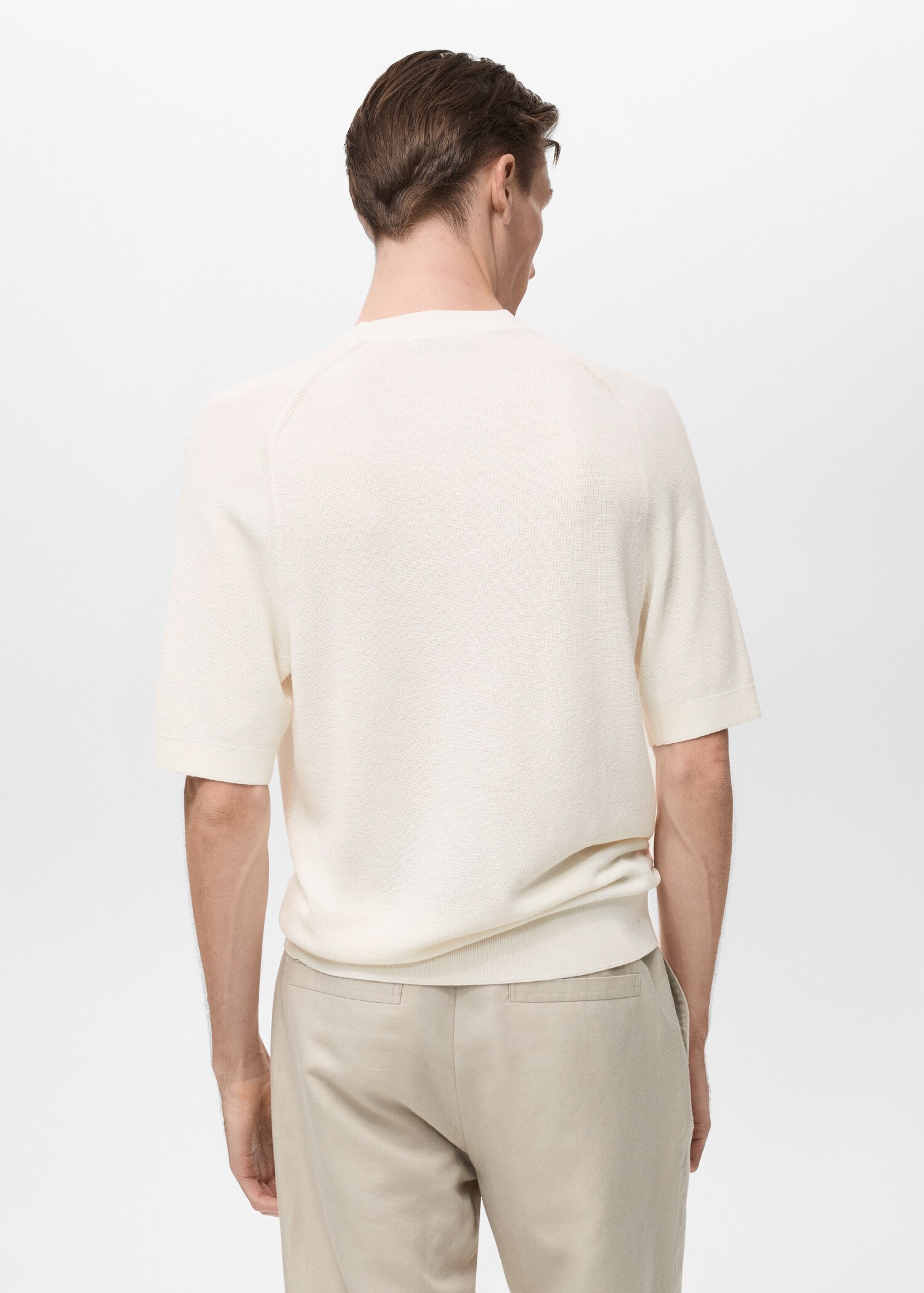 Fine-knit T-shirt - Reverse of the article