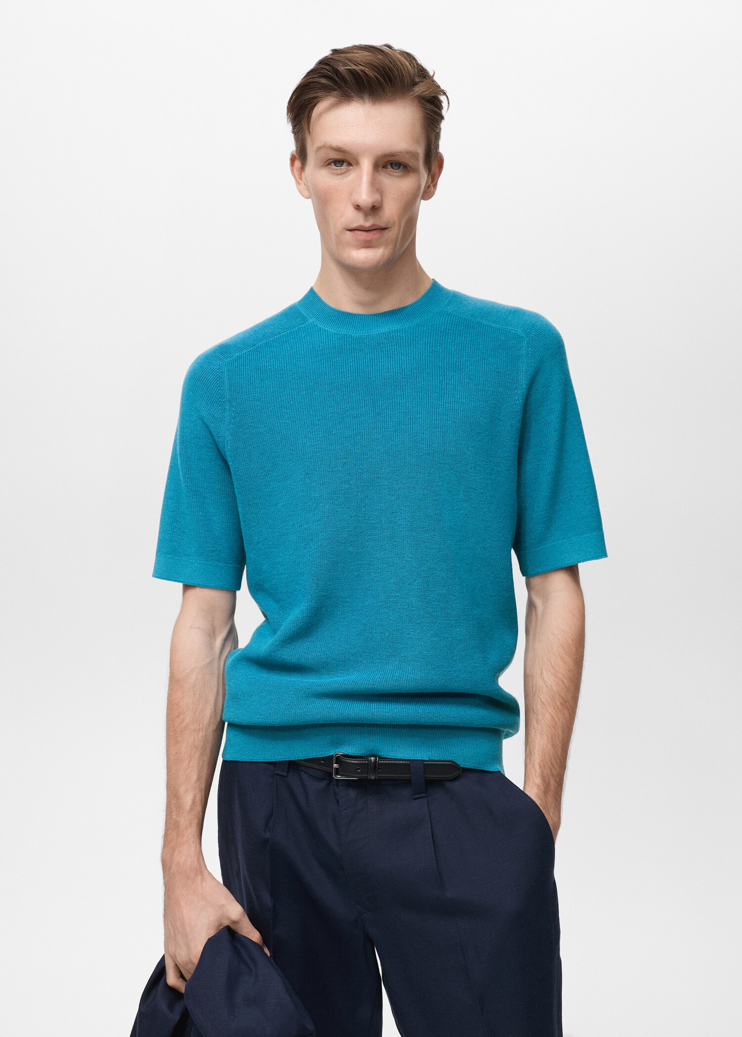 Camiseta punto fino - Plano medio