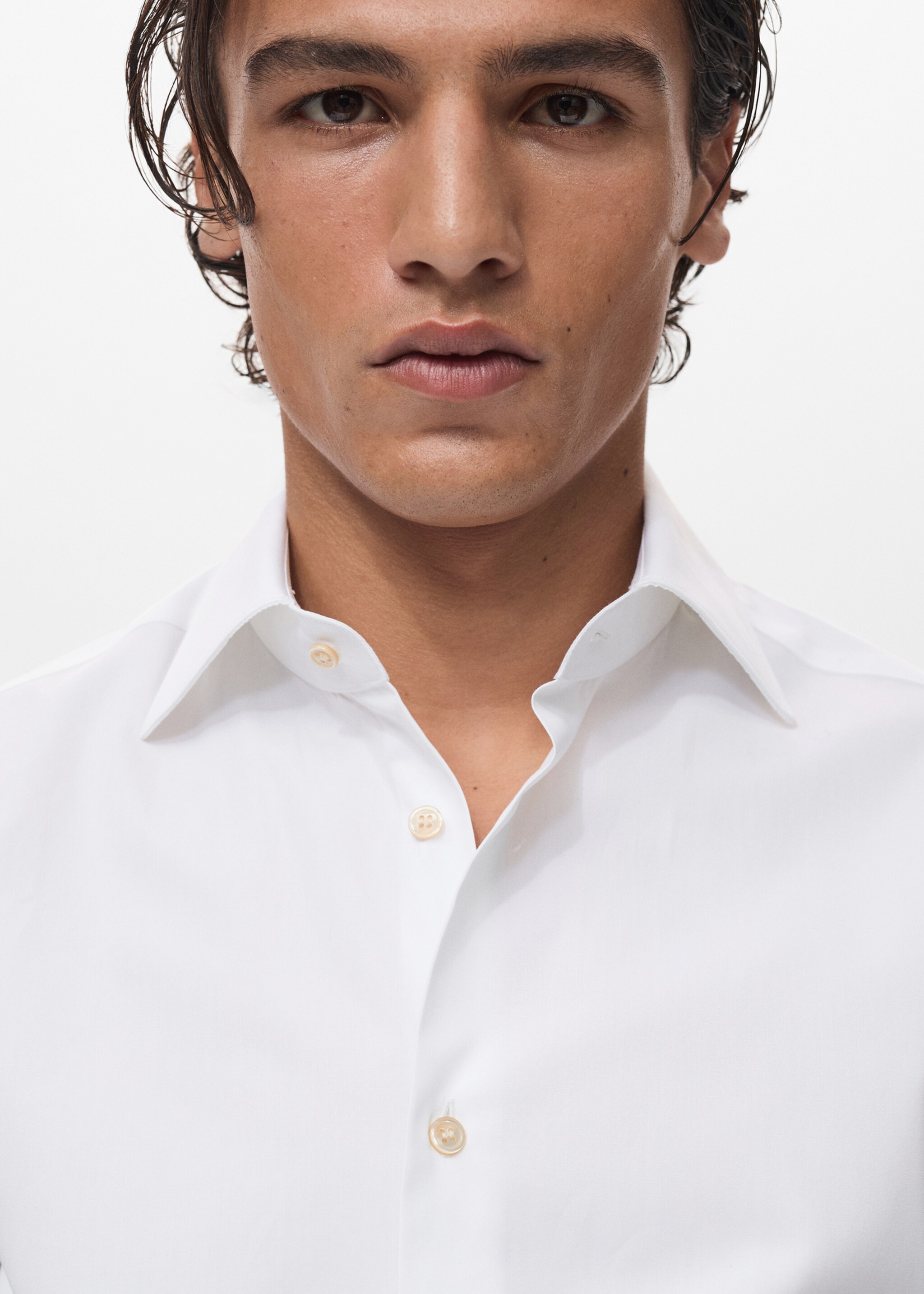 Slim fit overhemd van 100% katoen - Detail van het artikel 1