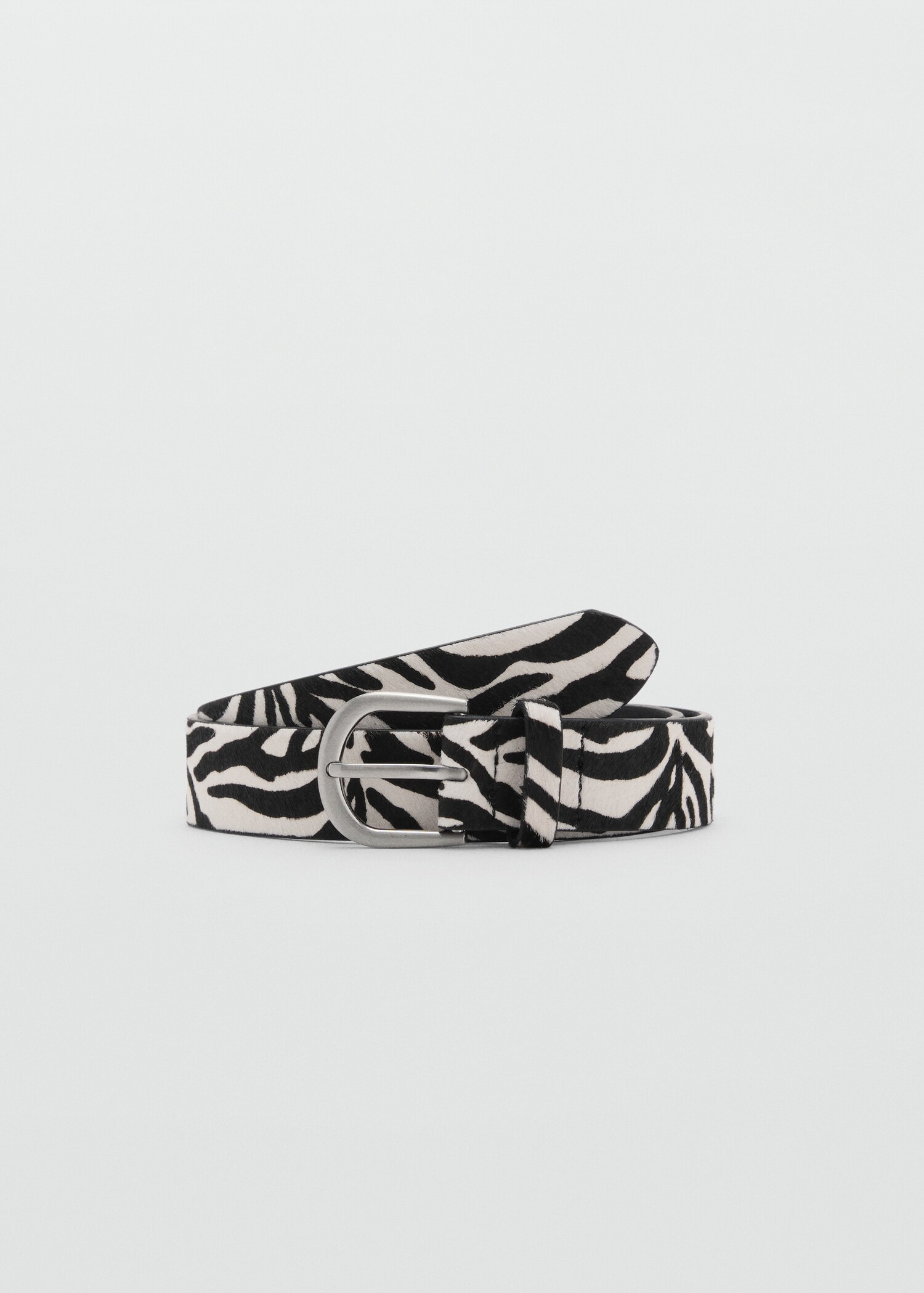 Cinturó pell pèl zebra - Article sense model