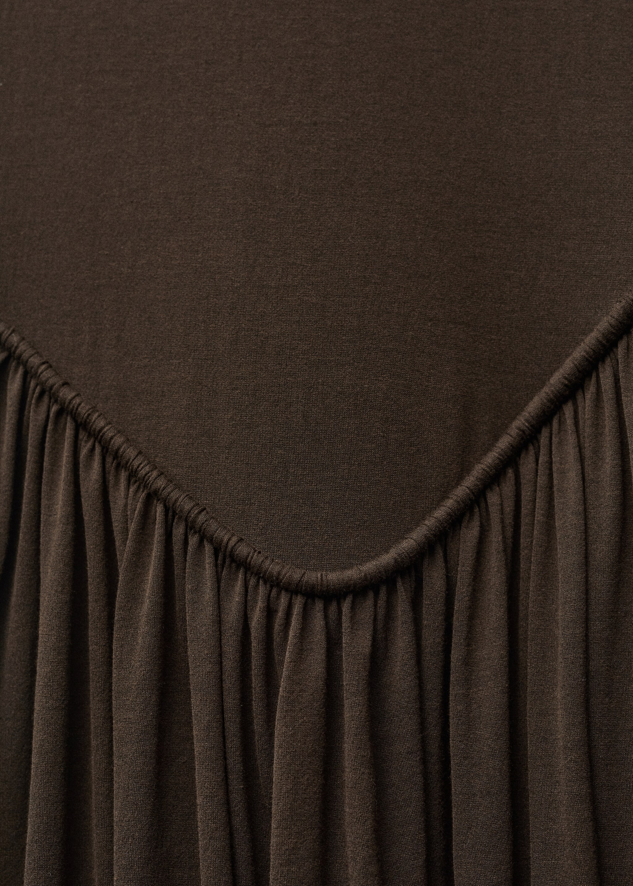 Semi-transparent dress with puffed hem - Details of the article 0