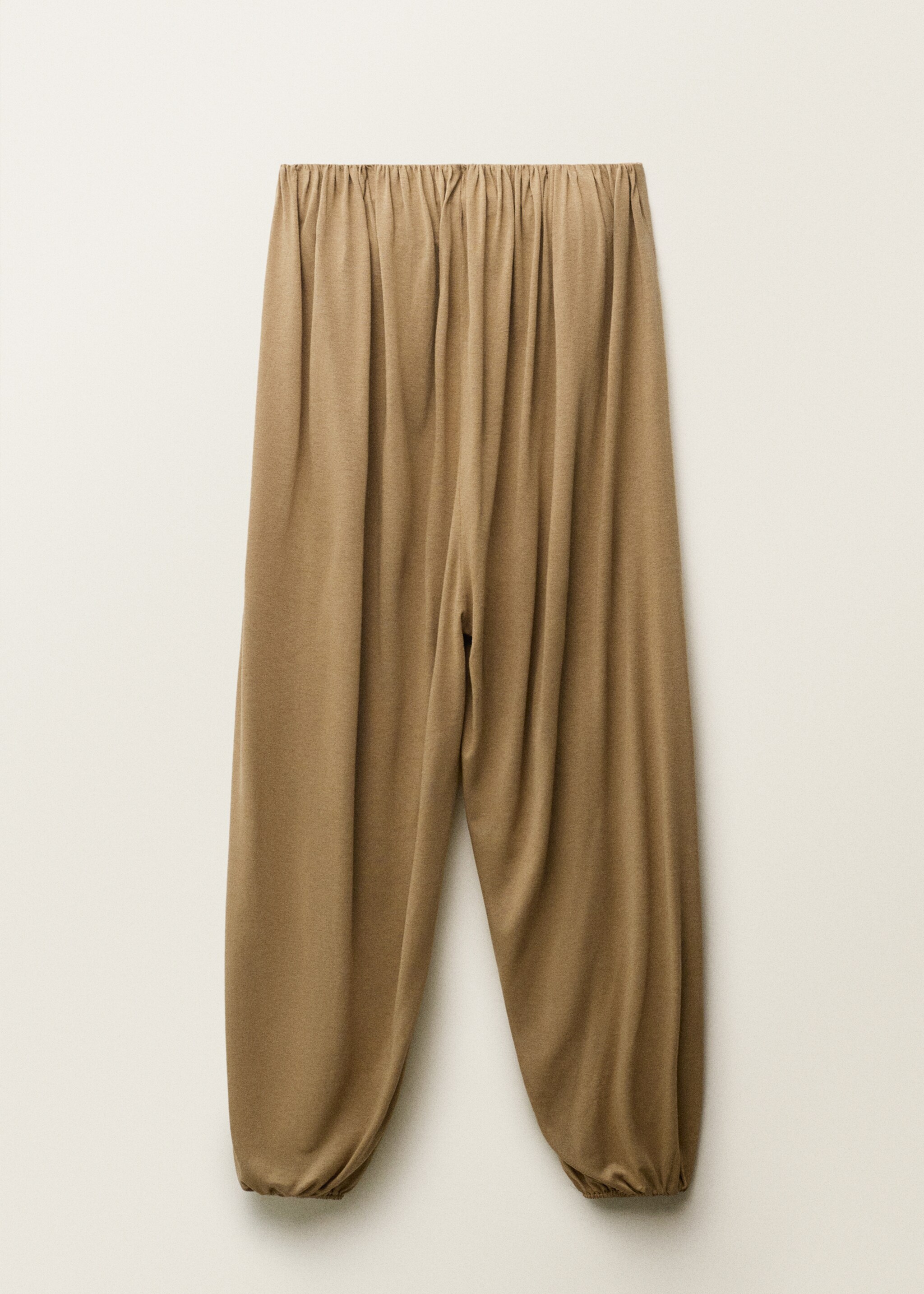 Strapless jumpsuit with puffed hem - Article without model