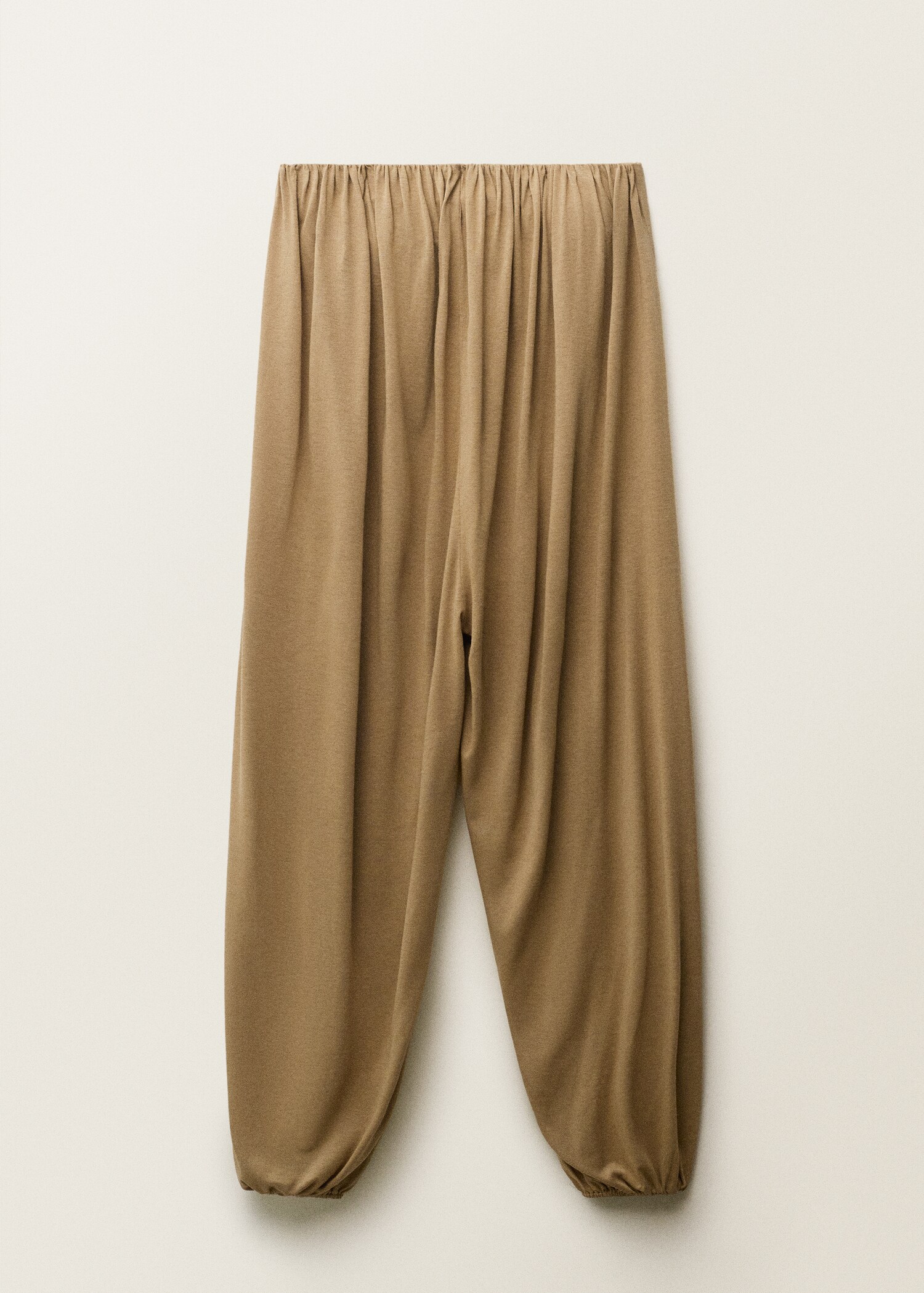 Strapless jumpsuit with puffed hem - Article without model
