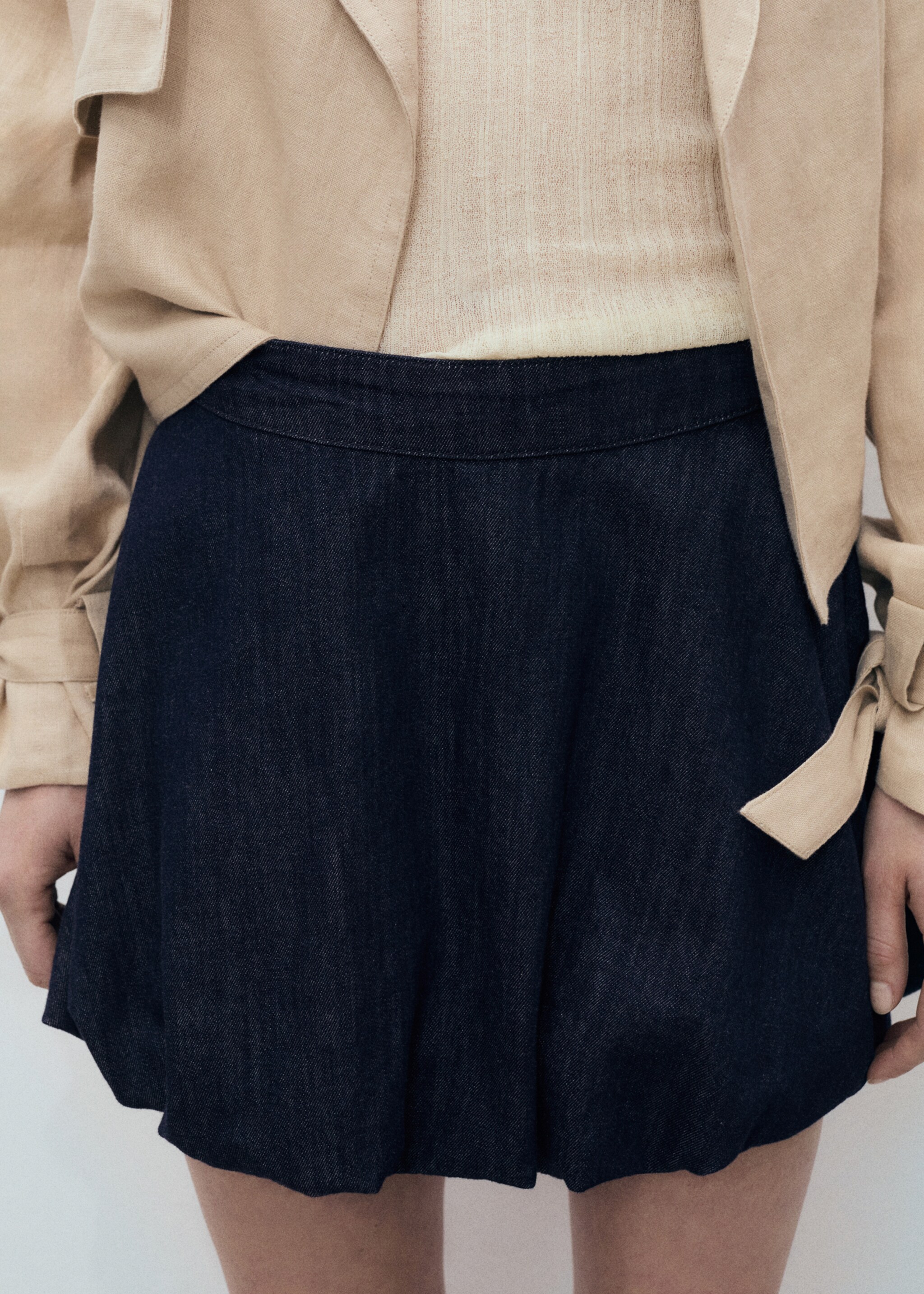 Balloon denim skirt - Details of the article 6