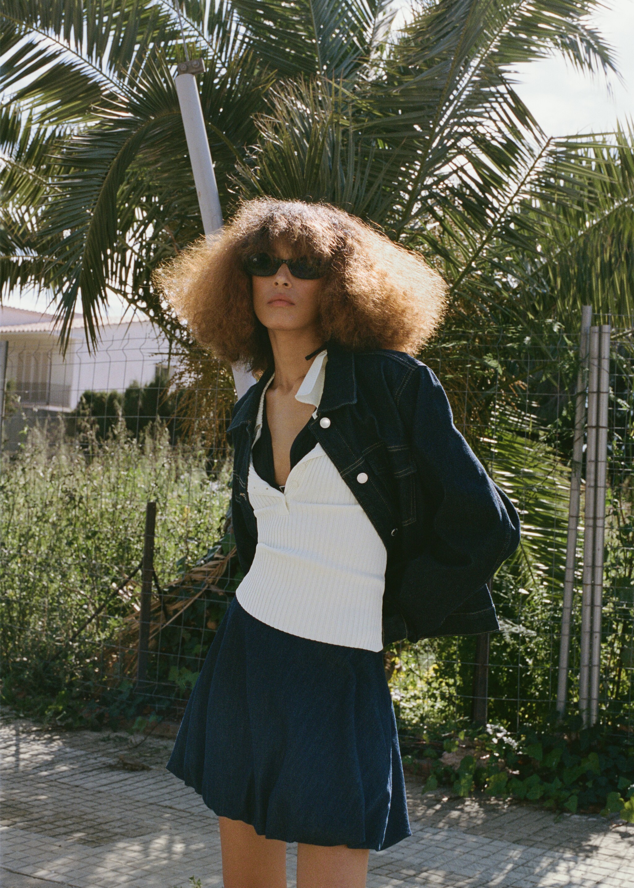 Balloon denim skirt - Details of the article 8