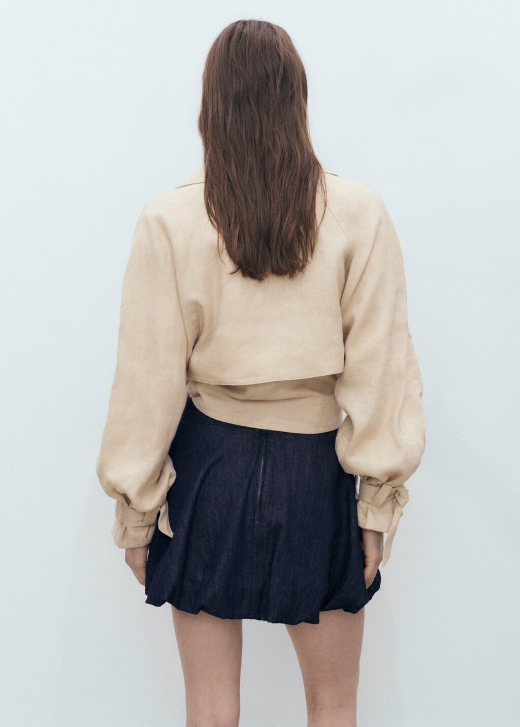 Balloon denim skirt - image 3