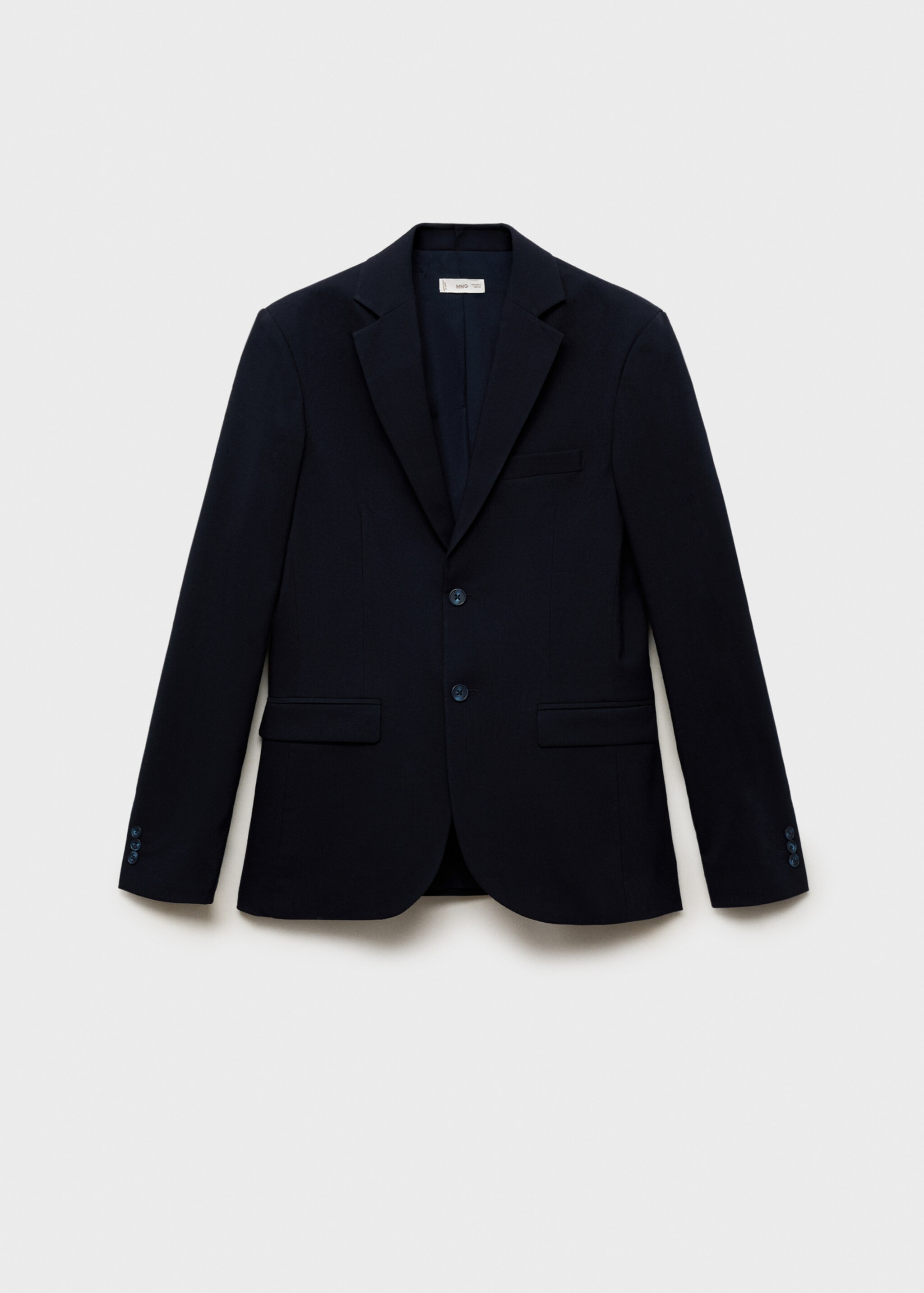Slim-fit cotton piqué jacket - Article without model