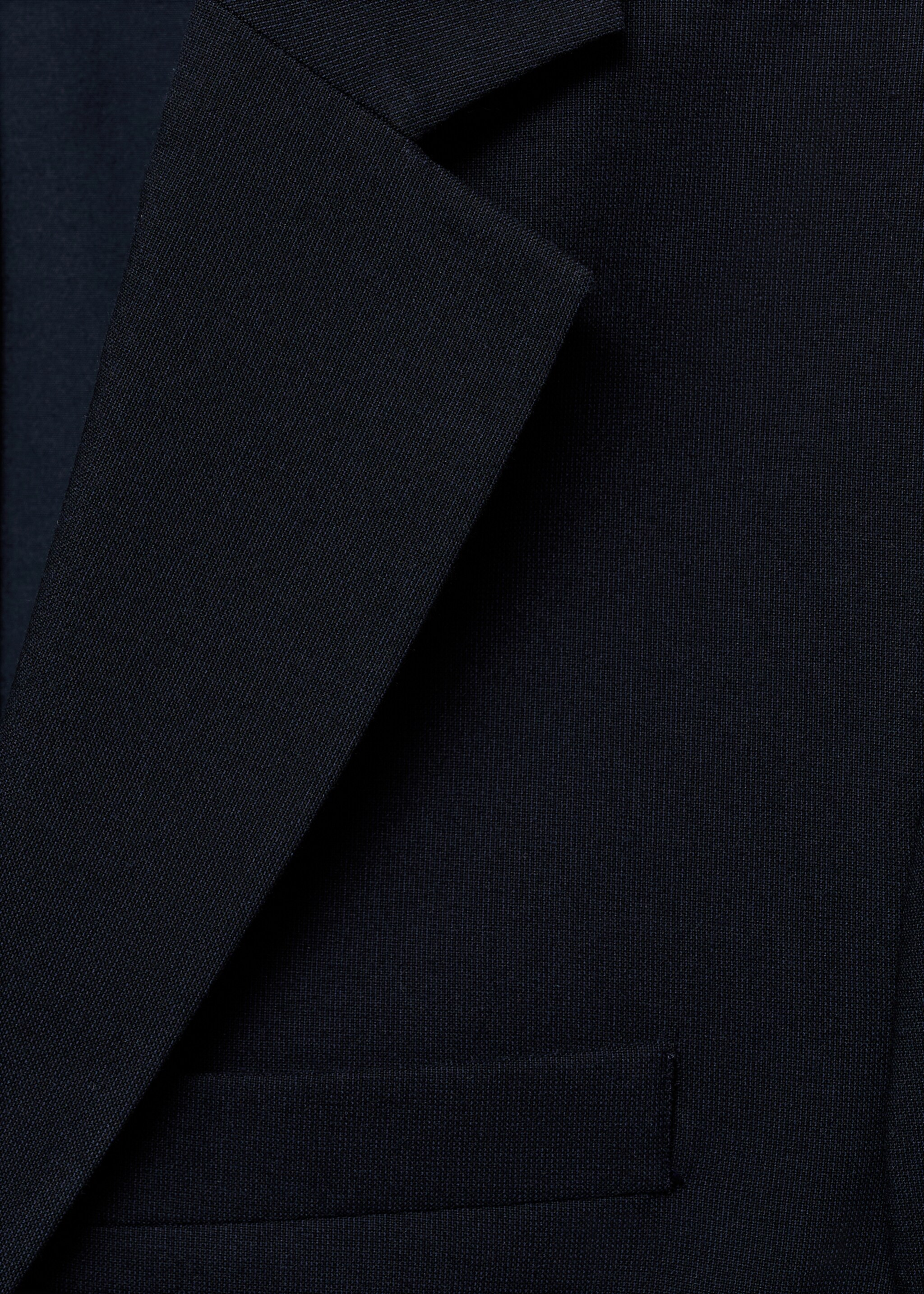 Slim-fit cotton piqué jacket - Details of the article 0