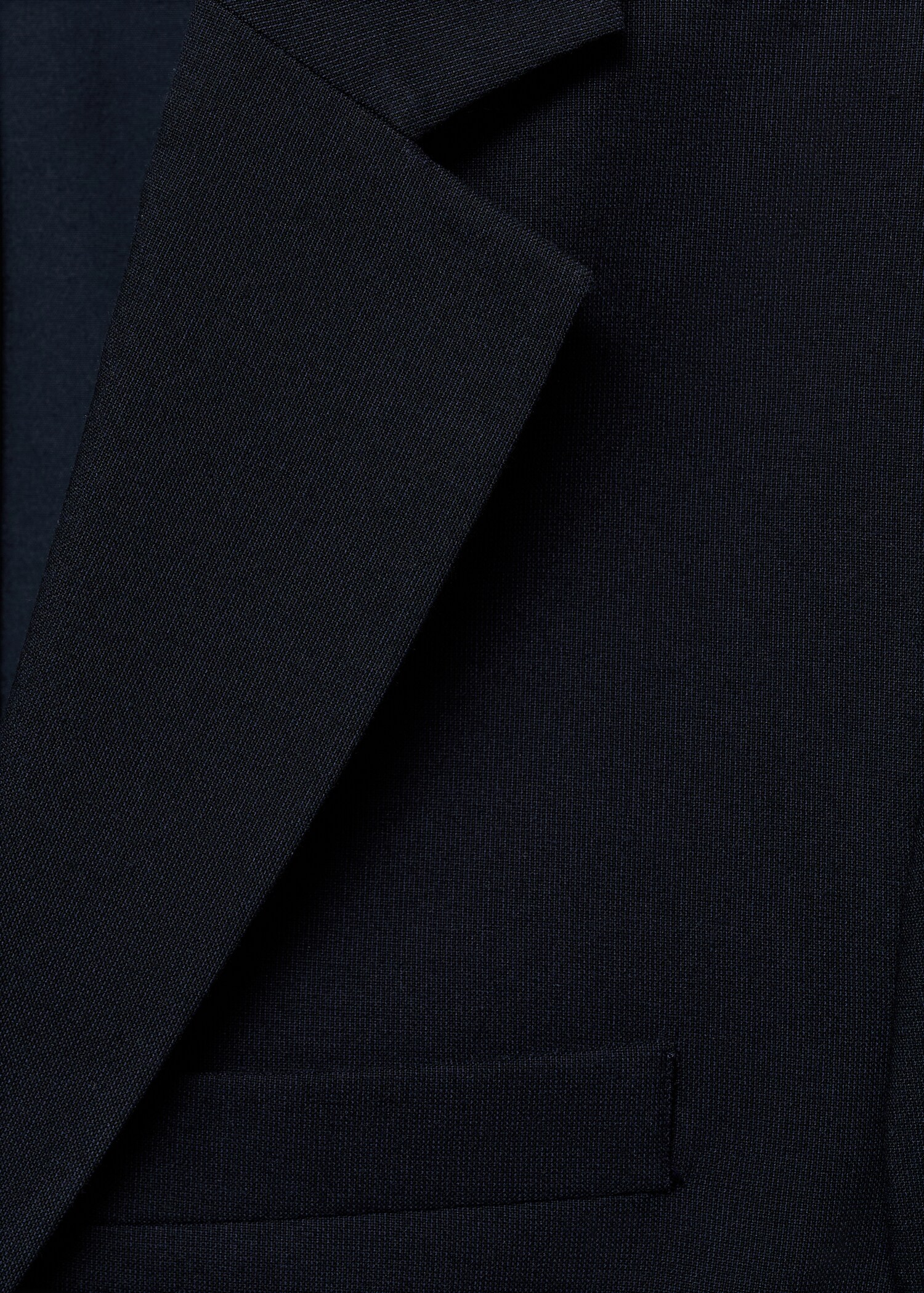 Slim-fit cotton piqué jacket - Details of the article 0
