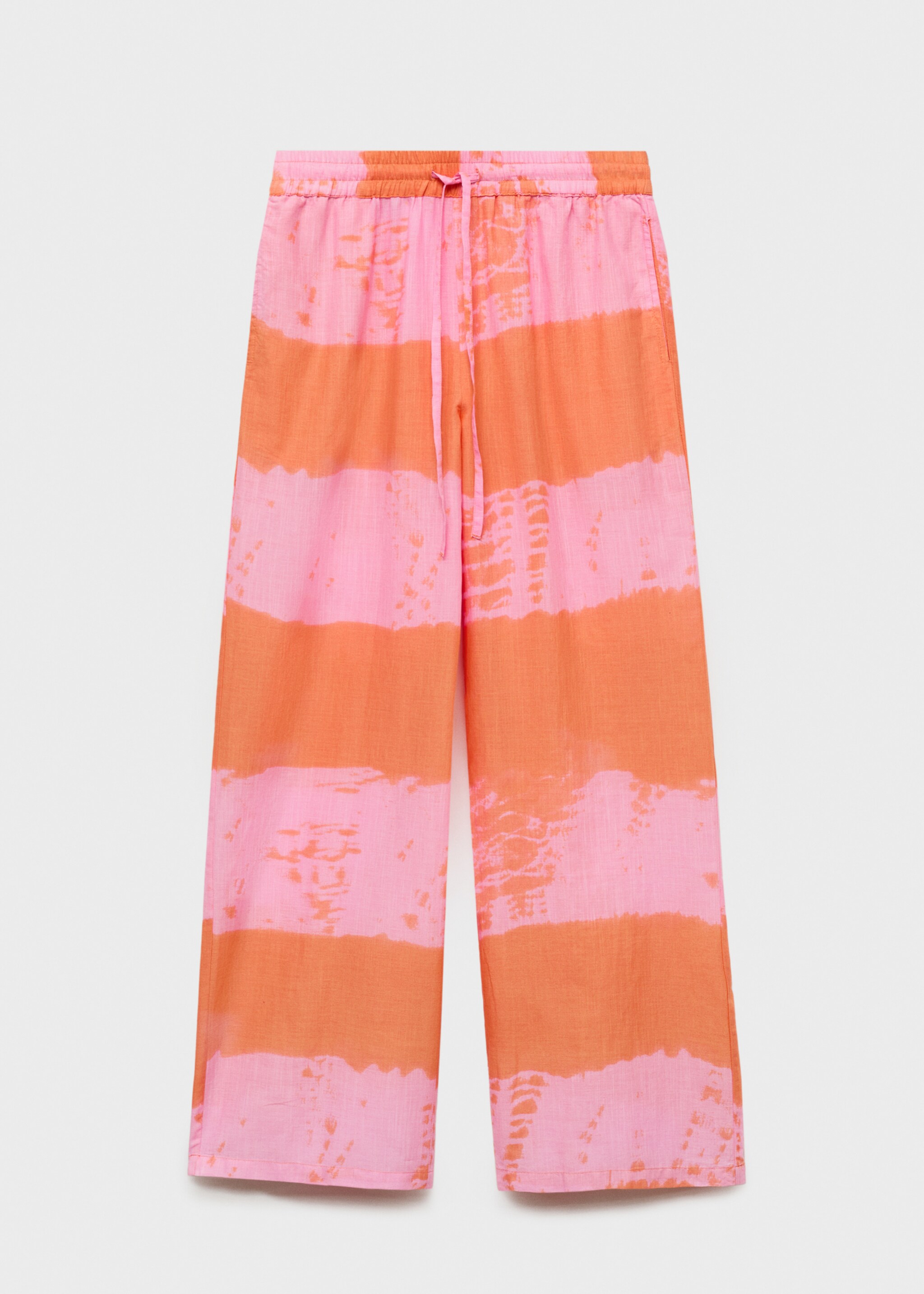 Printed straight trousers - Article without model