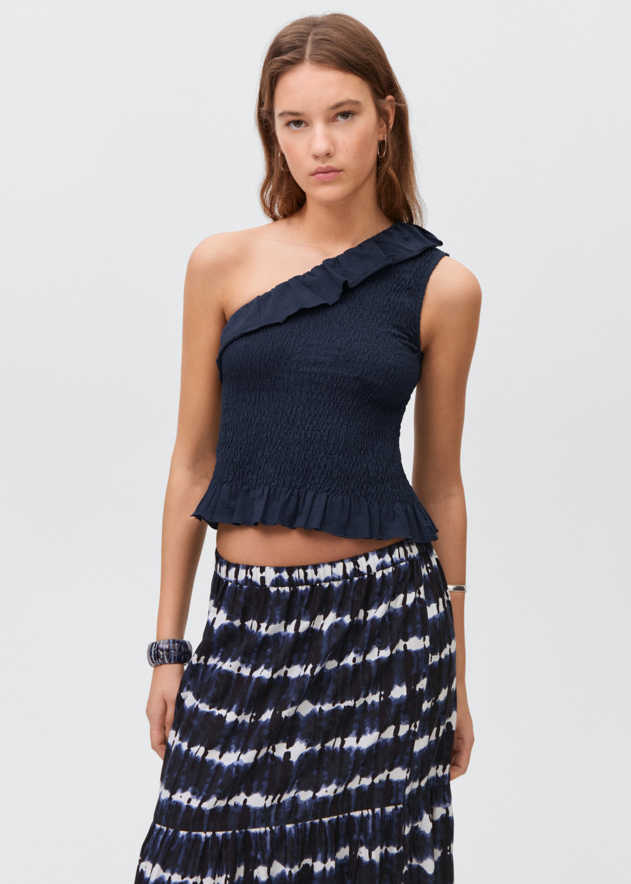 Long tie-dye skirt - Medium plane