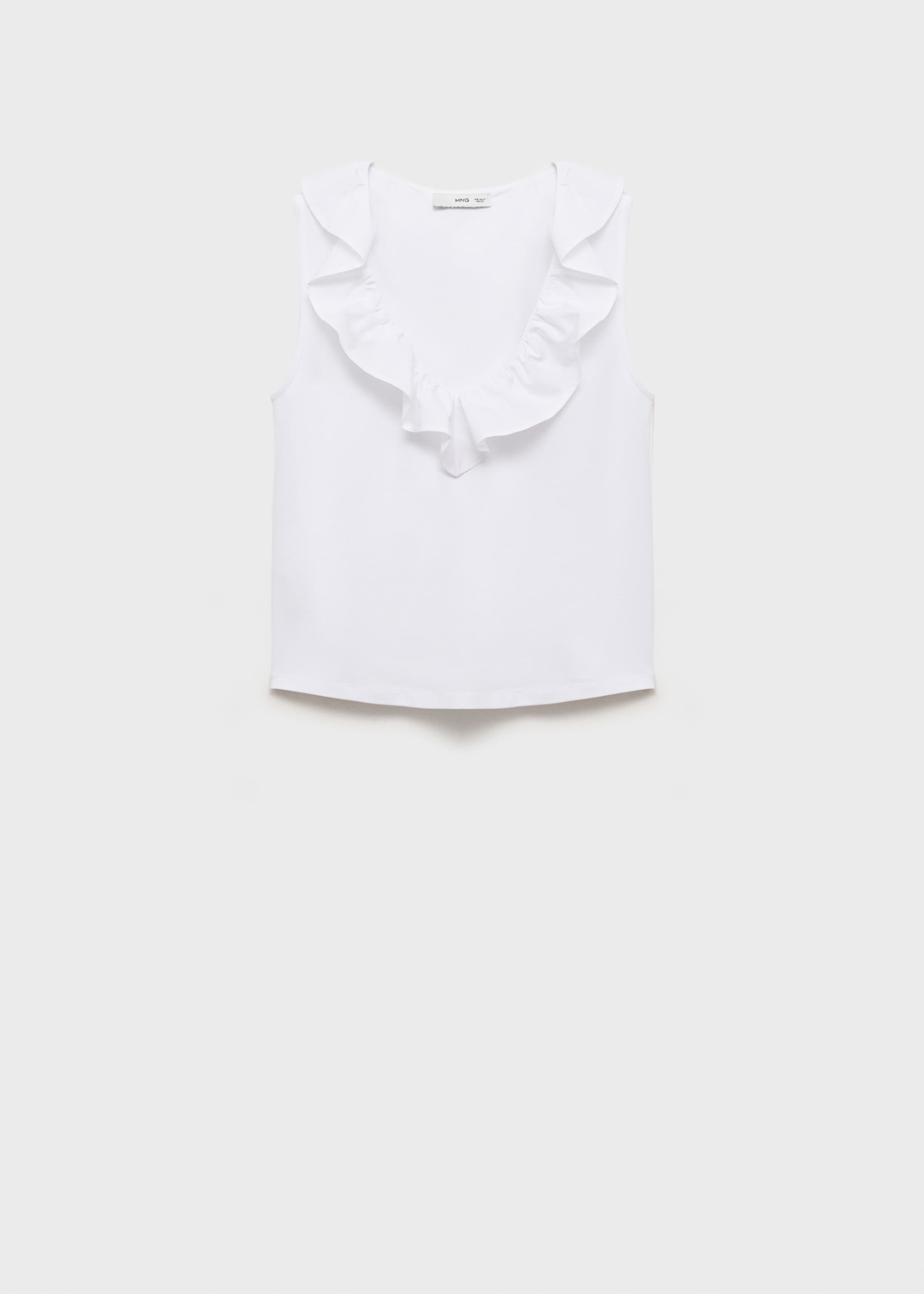 Cotton top with ruffles - Article without model